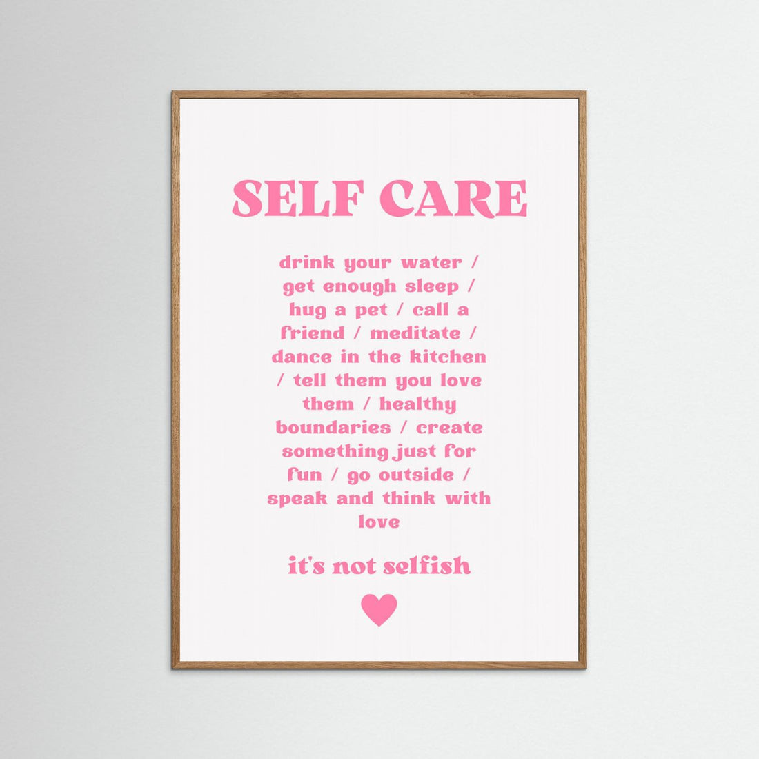 Self Care by Athene Fritsch