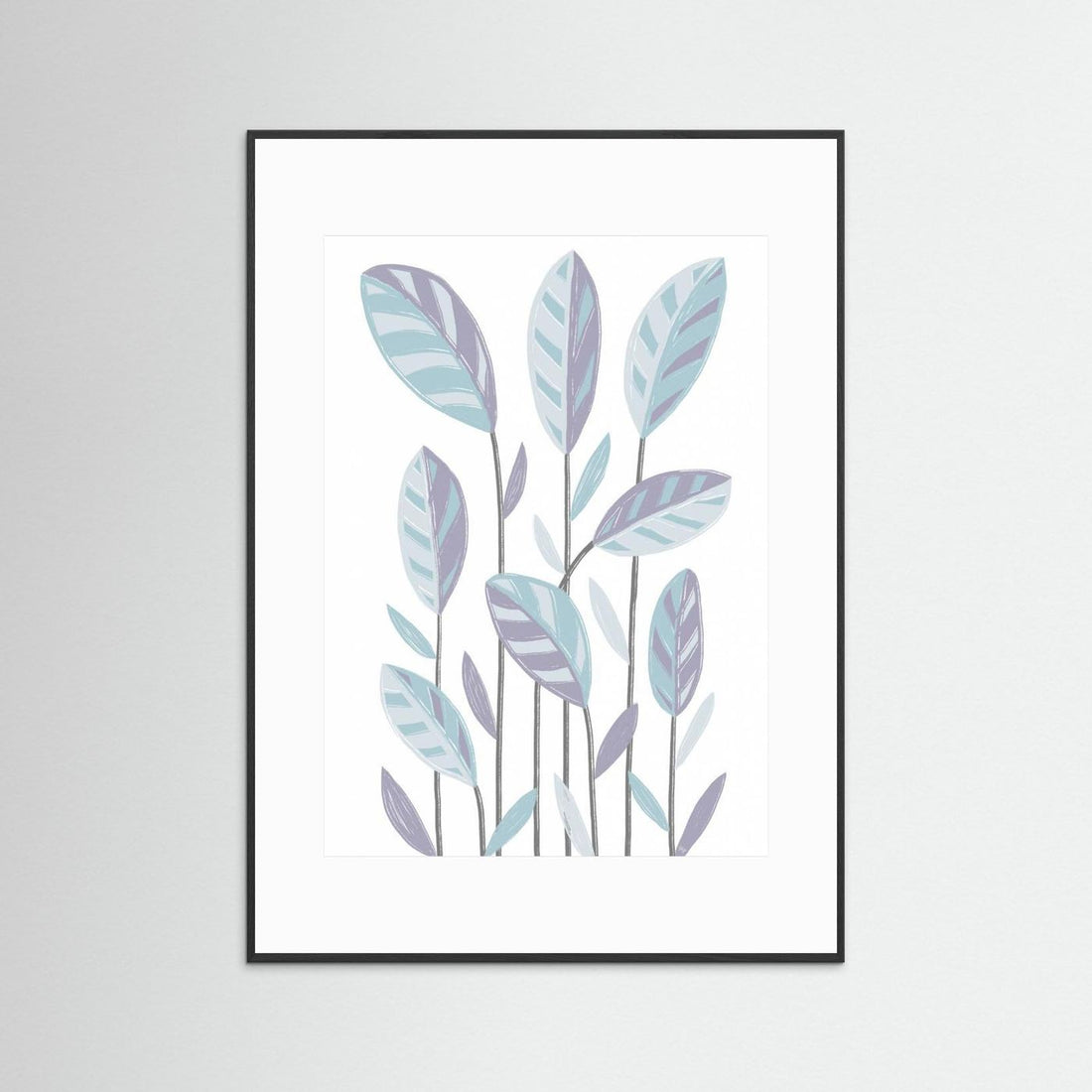 Funky Plants Blue by Martina