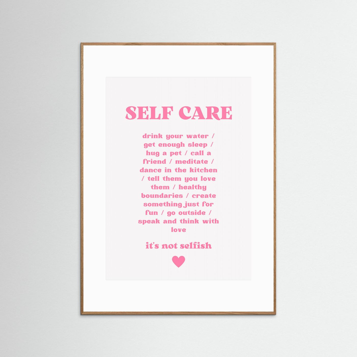 Self Care by Athene Fritsch