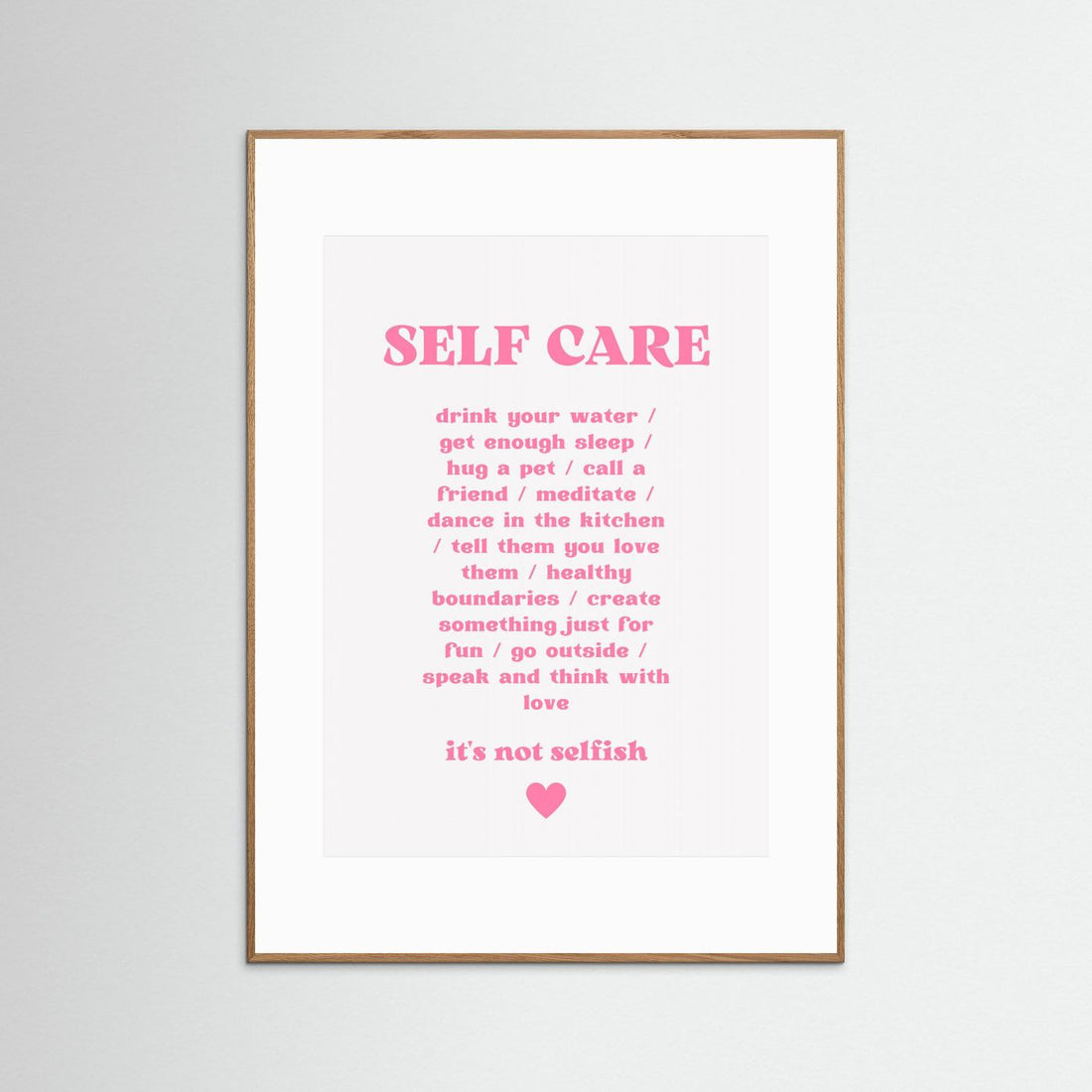 Self Care by Athene Fritsch