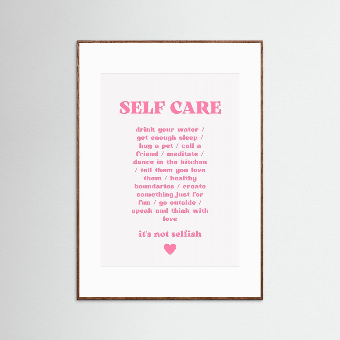Self Care by Athene Fritsch