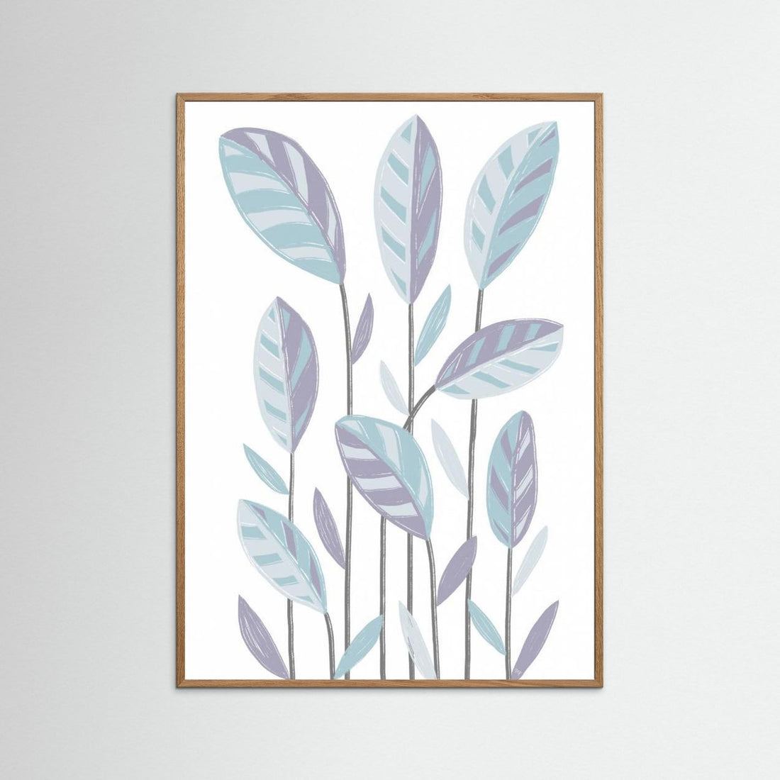 Funky Plants Blue by Martina