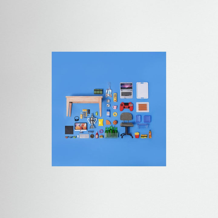 Dollhouse inventory / dark blue by Julia Ramiro