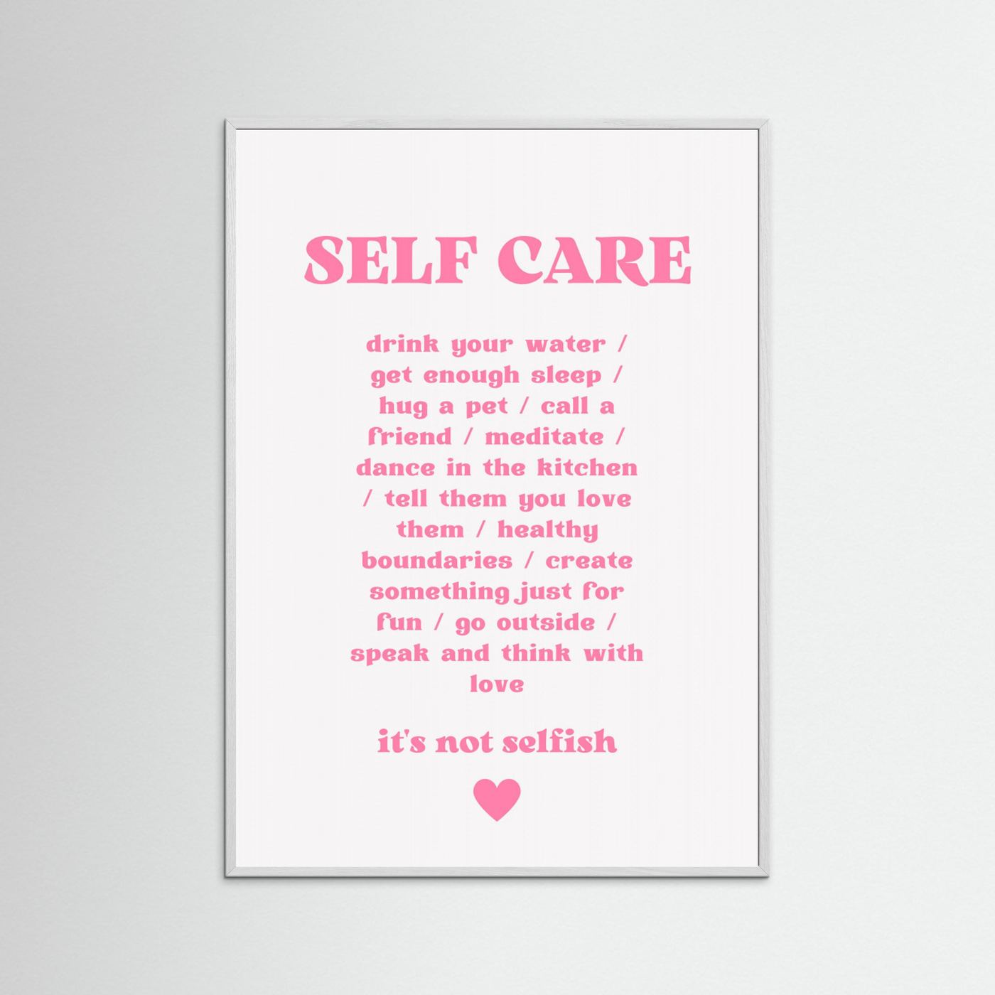 Self Care by Athene Fritsch