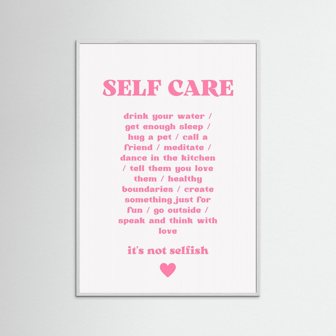 Self Care by Athene Fritsch