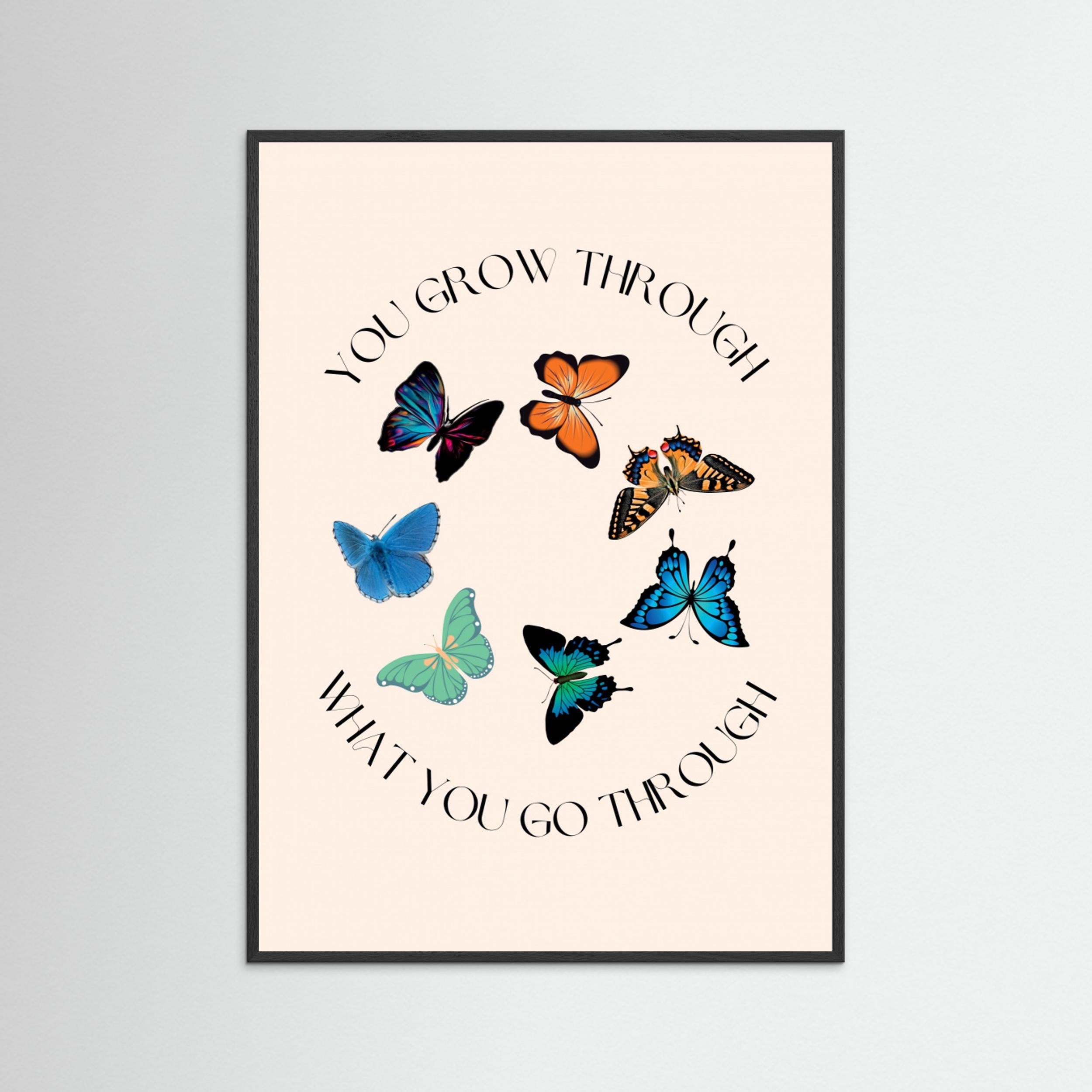 Butterfly Print by Nazma Khokhar