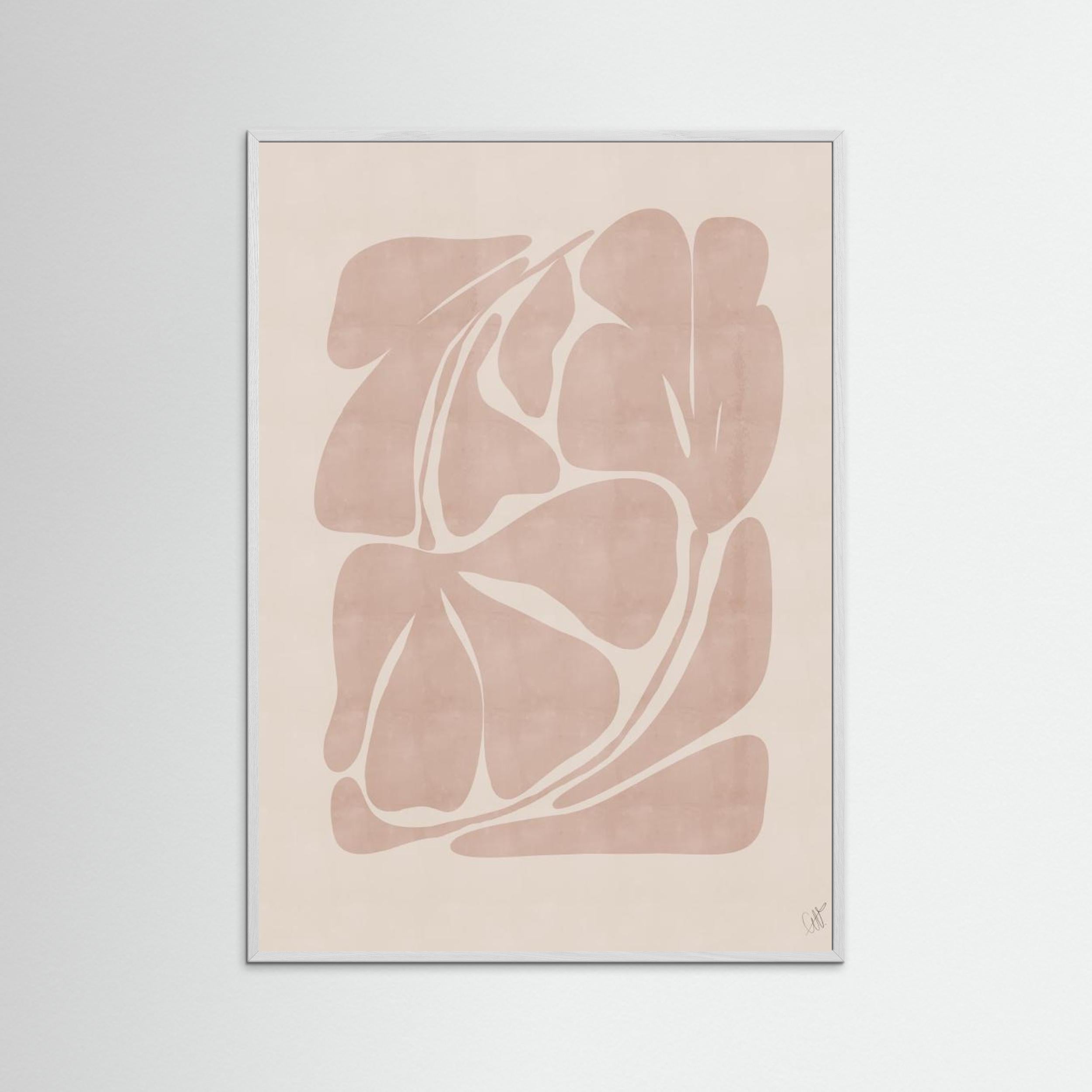 Beige Abstract Shapes by Anne Marie Volfova