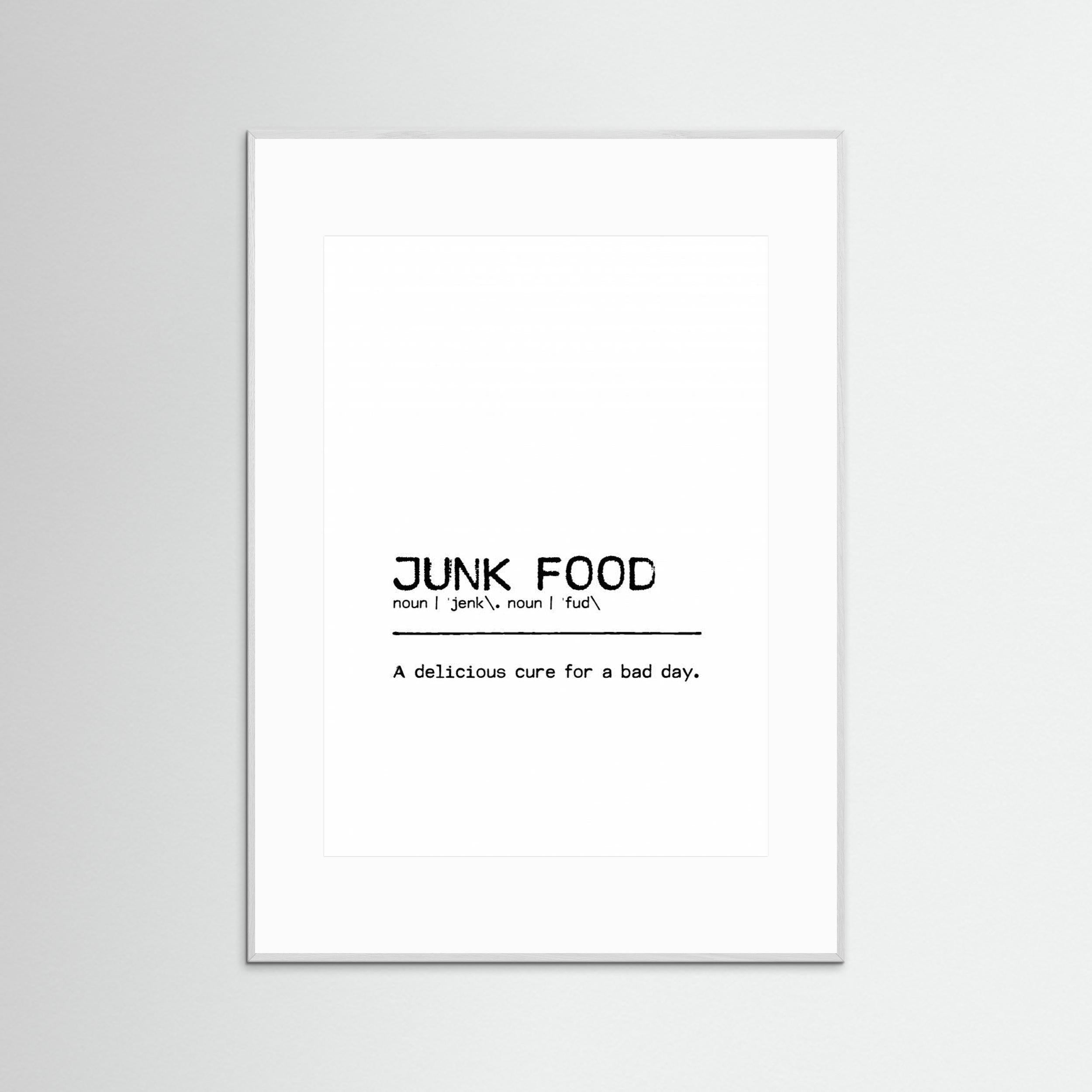 Quote Junk Food Day by Orara Studio