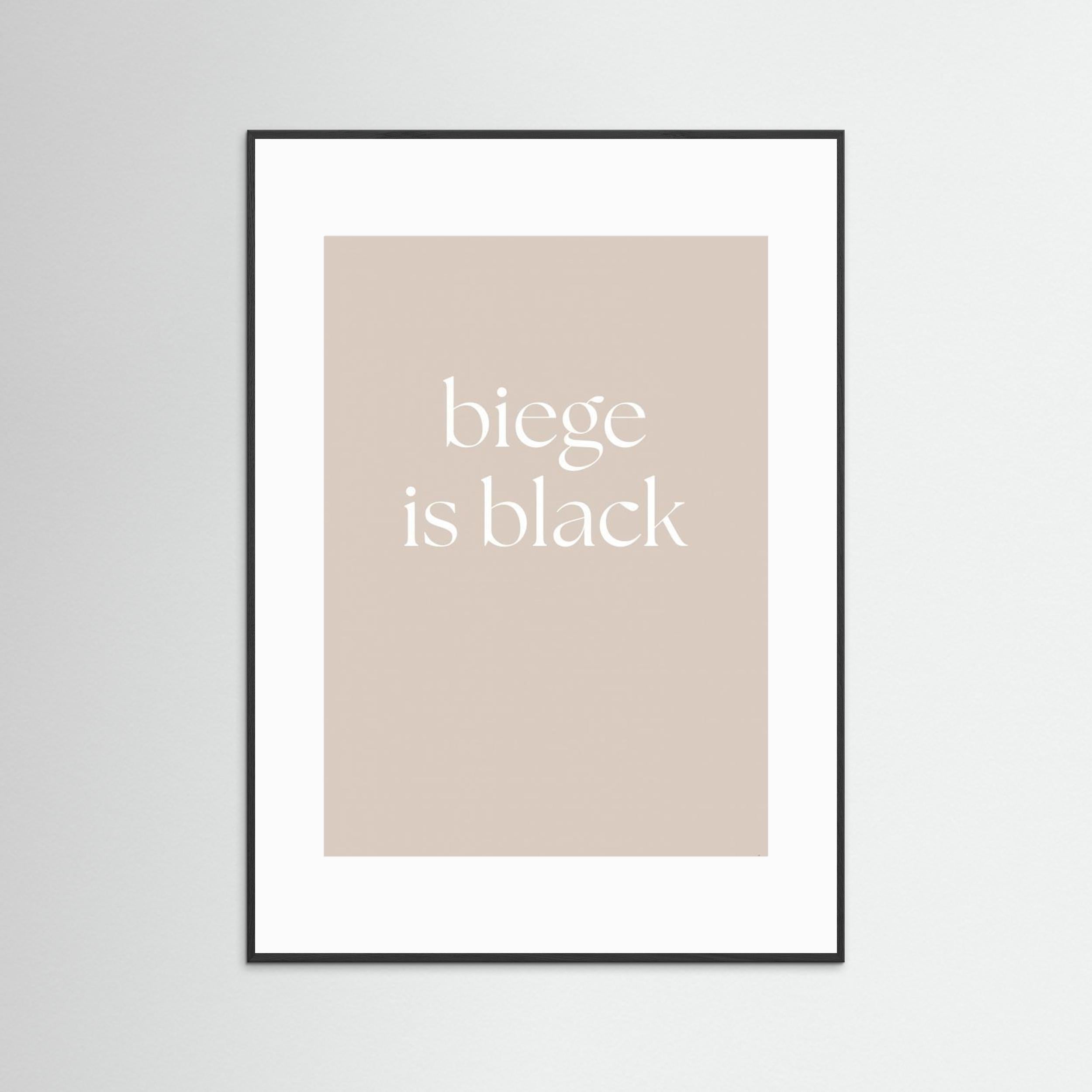 Biege Is Black by Anne Marie Volfova
