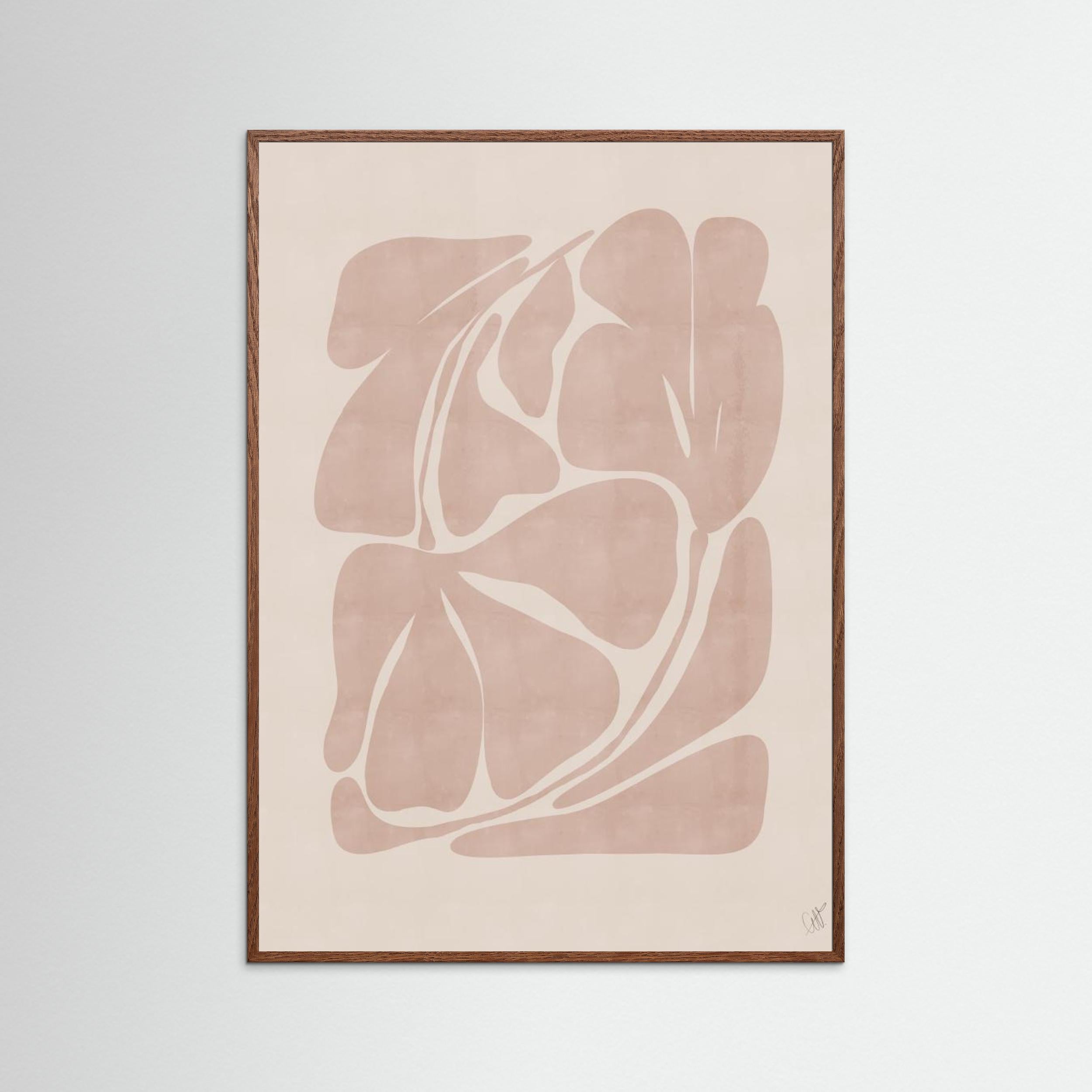 Beige Abstract Shapes by Anne Marie Volfova