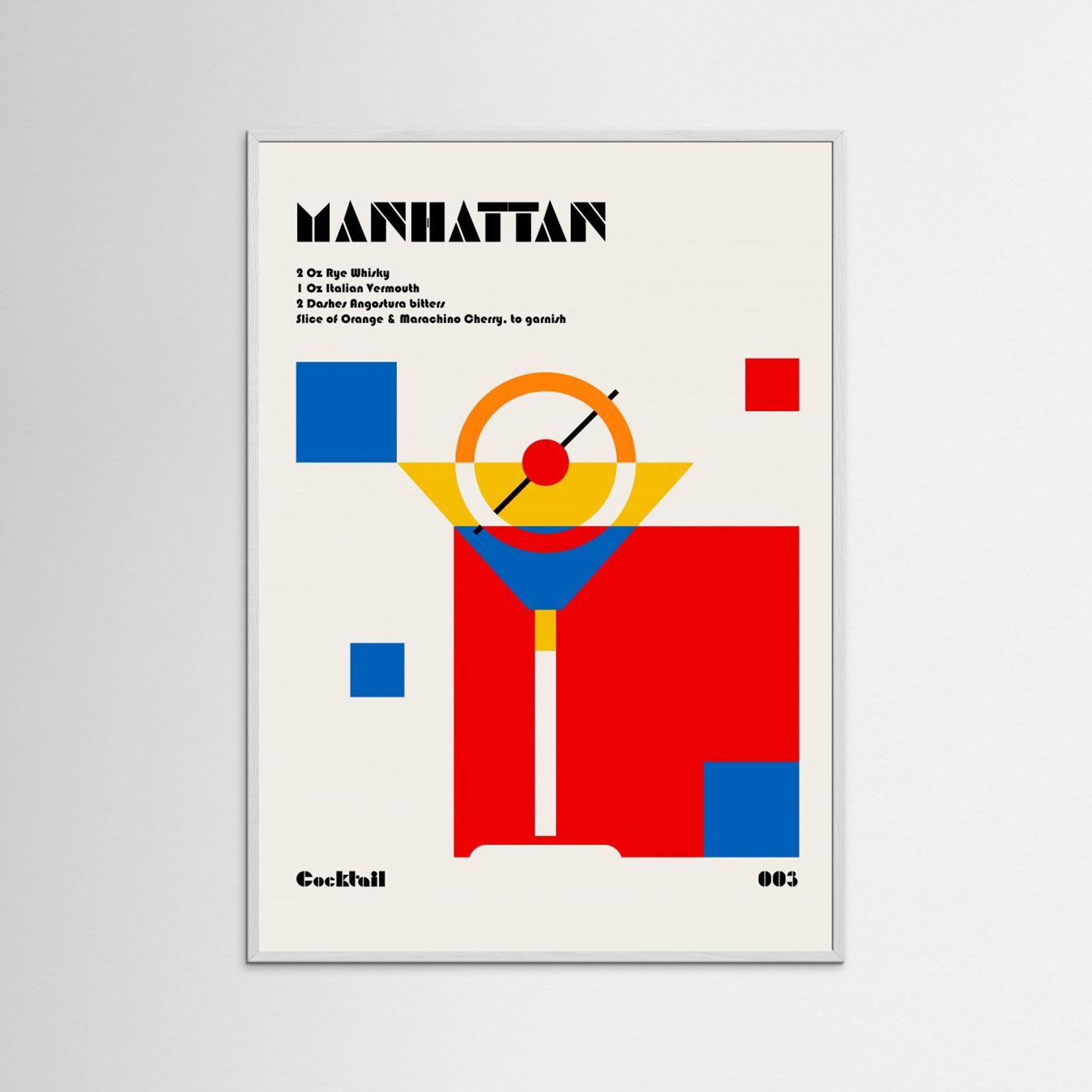 Manhattan Bauhaus Cocktail by Retrodrome