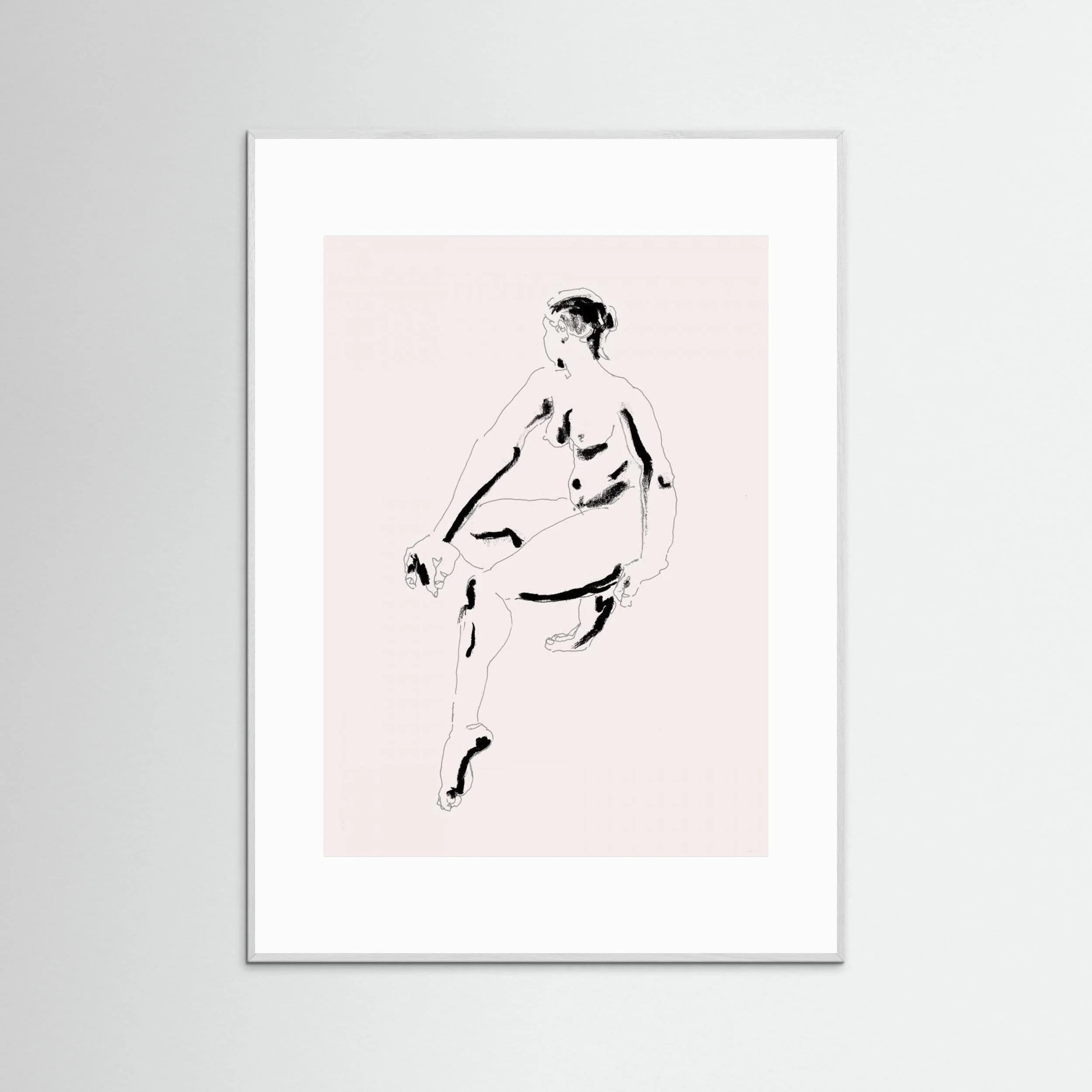 Naked Woman Black and White by Francesco Gulina - Fine Art Paper Print - dreamtprint.art - 14 x 21 cm / 5 x 8″ (A5)