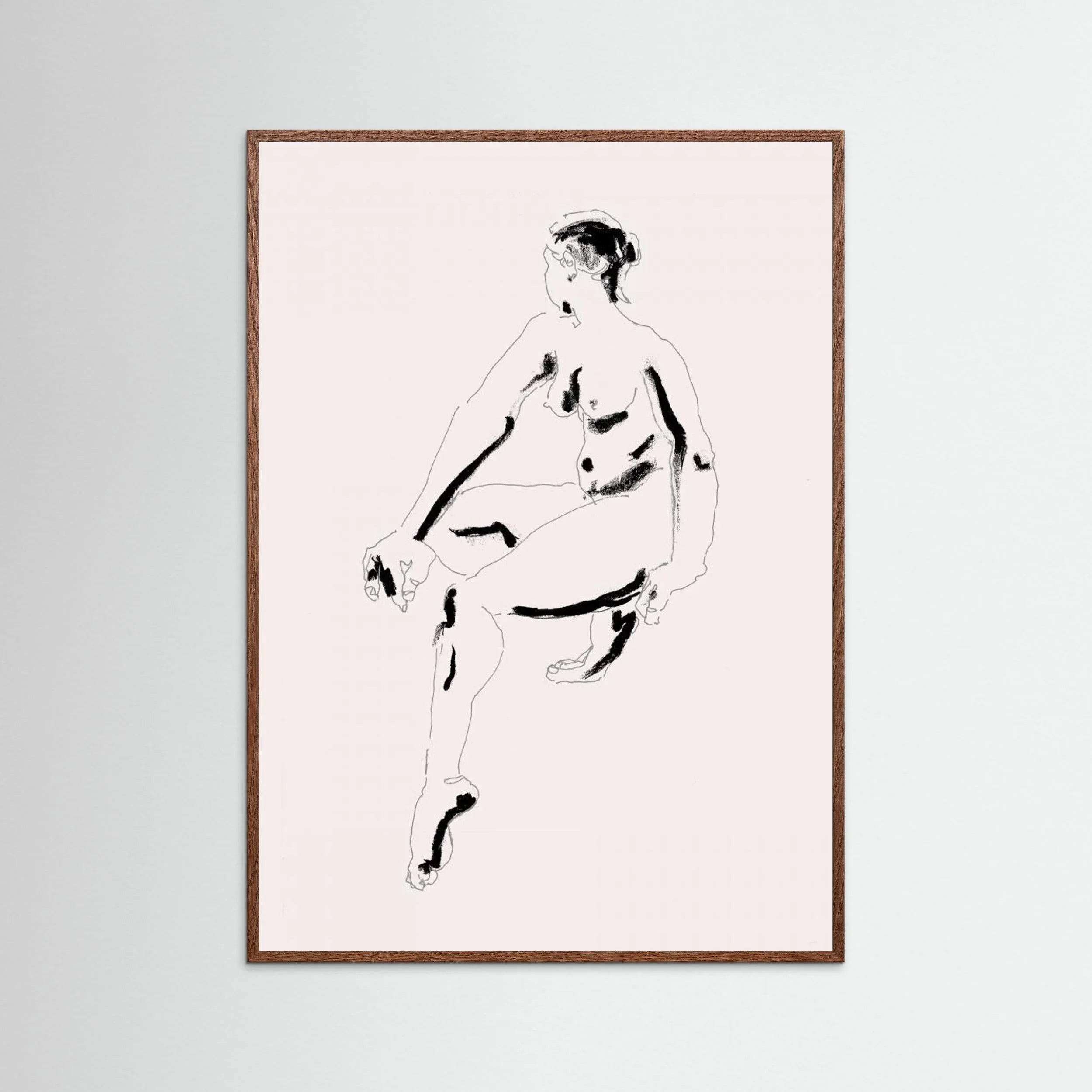 Naked Woman Black and White by Francesco Gulina - Fine Art Paper Print - dreamtprint.art - 14 x 21 cm / 5 x 8″ (A5)