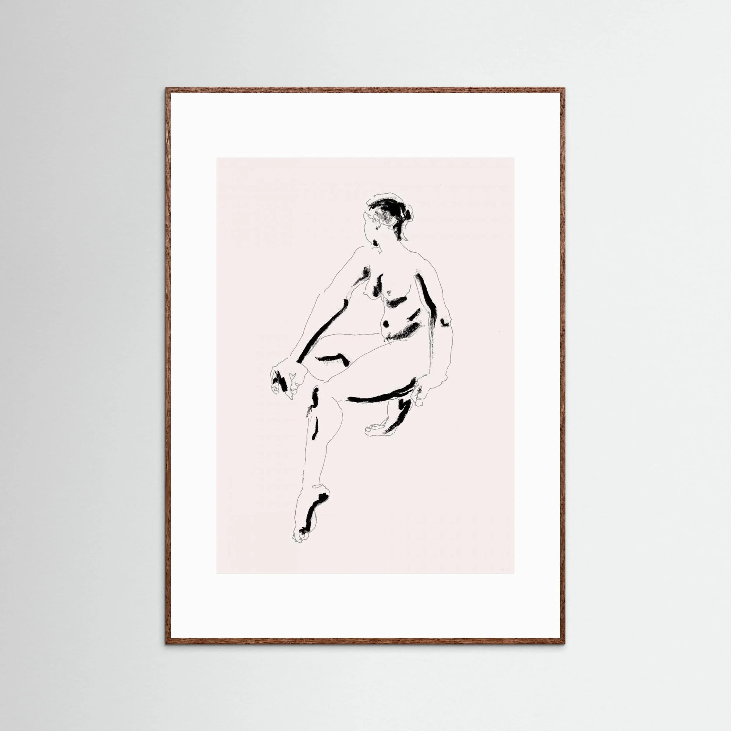 Naked Woman Black and White by Francesco Gulina - Fine Art Paper Print - dreamtprint.art - 14 x 21 cm / 5 x 8″ (A5)