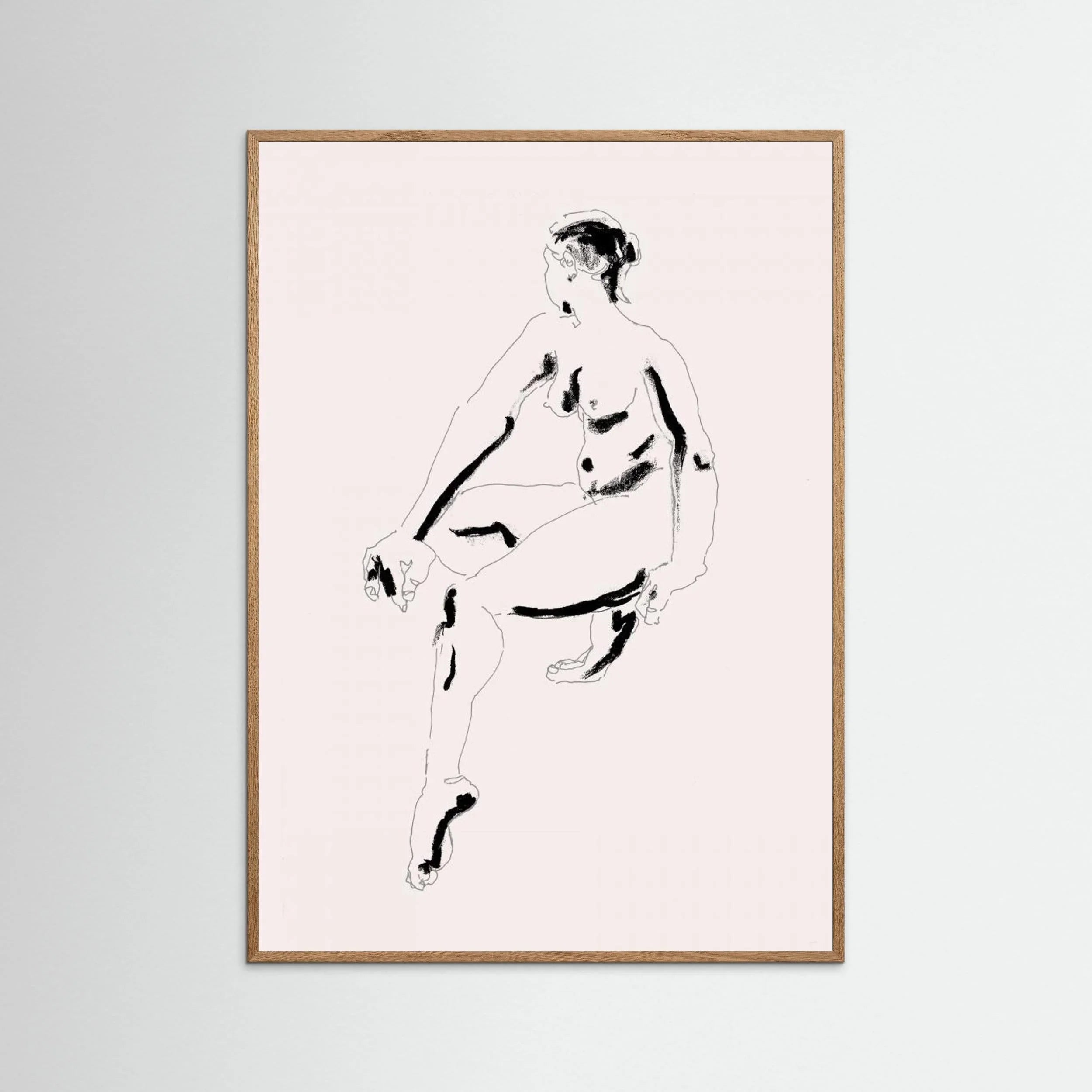 Naked Woman Black and White by Francesco Gulina - Fine Art Paper Print - dreamtprint.art - 14 x 21 cm / 5 x 8″ (A5)