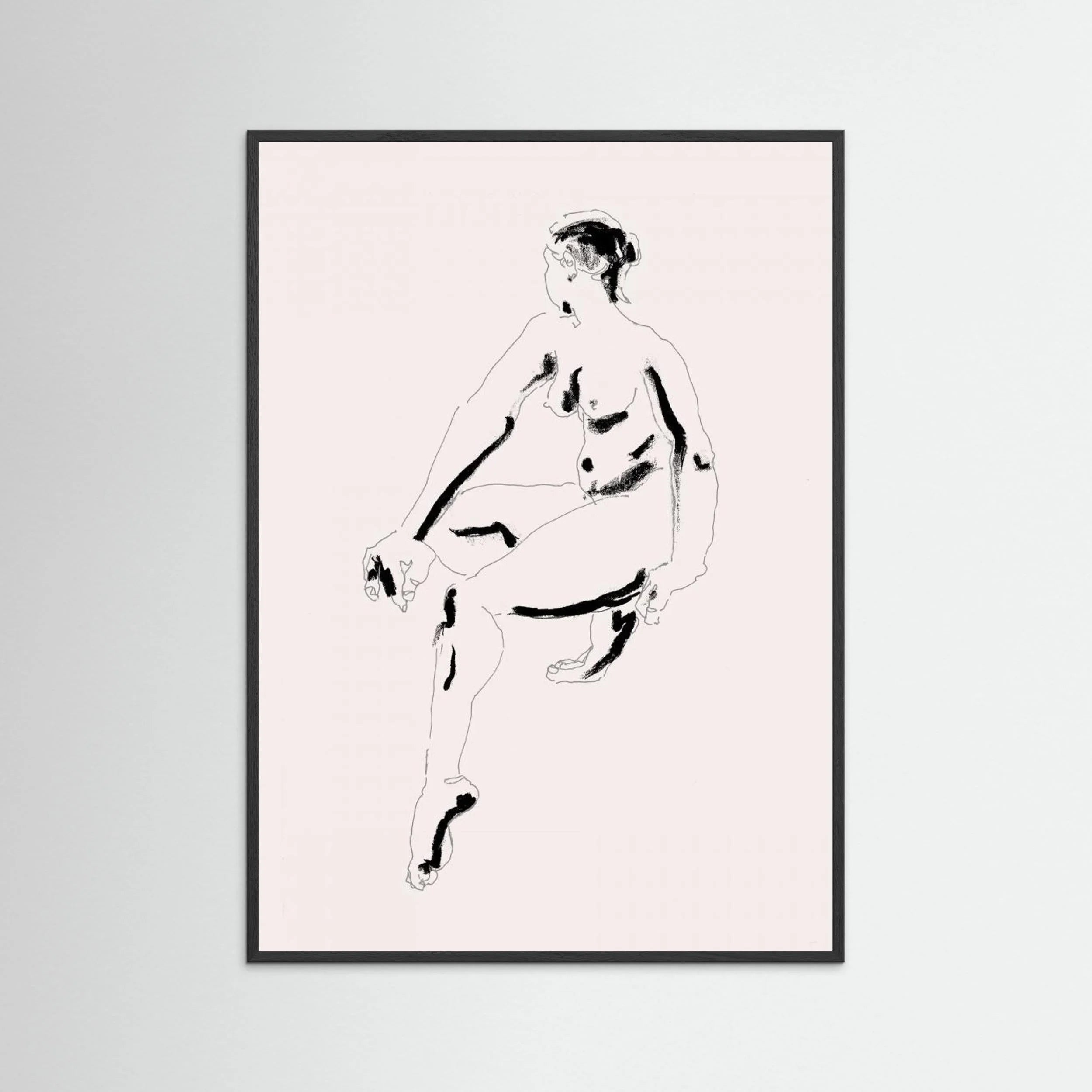 Naked Woman Black and White by Francesco Gulina - Fine Art Paper Print - dreamtprint.art - 14 x 21 cm / 5 x 8″ (A5)