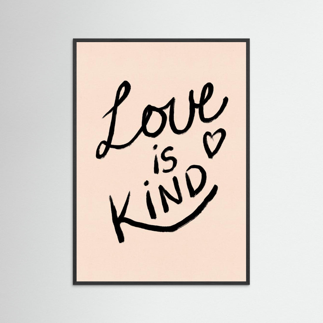 Love is Kind Typography Poster by Dirkie Nell