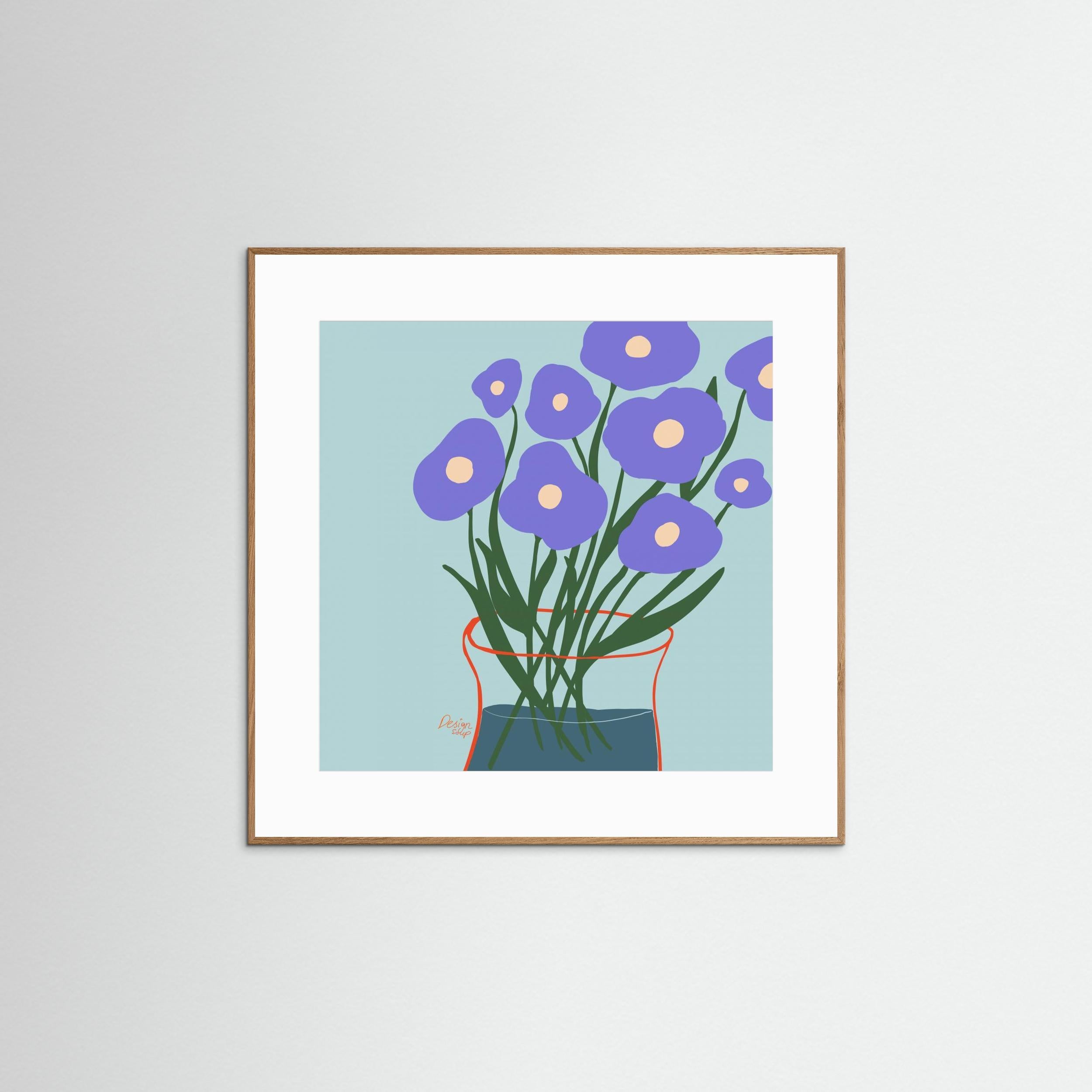 Purple Flowers by Alix Campbell