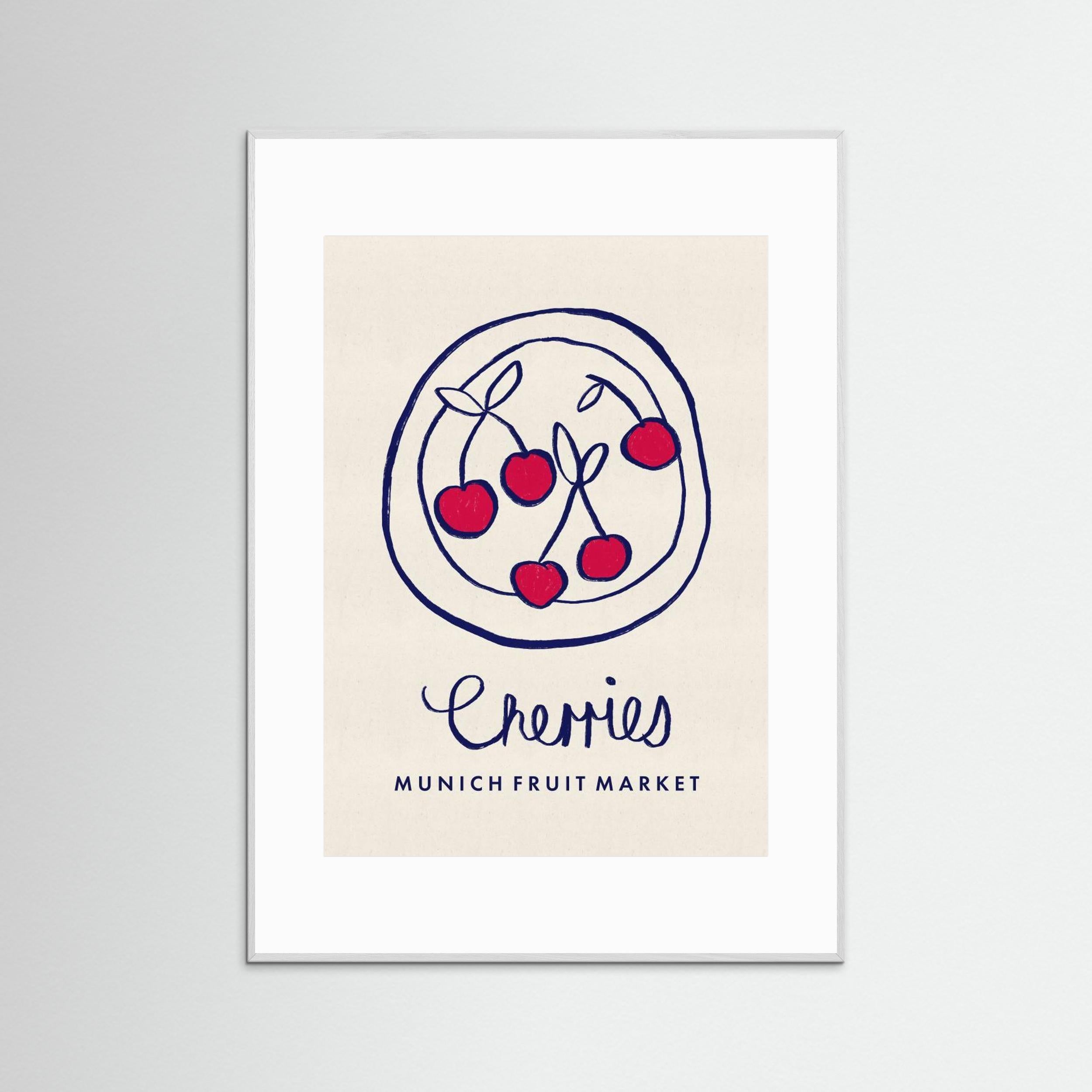 Cherries Munich Food Market Germany by Dirkie Nell