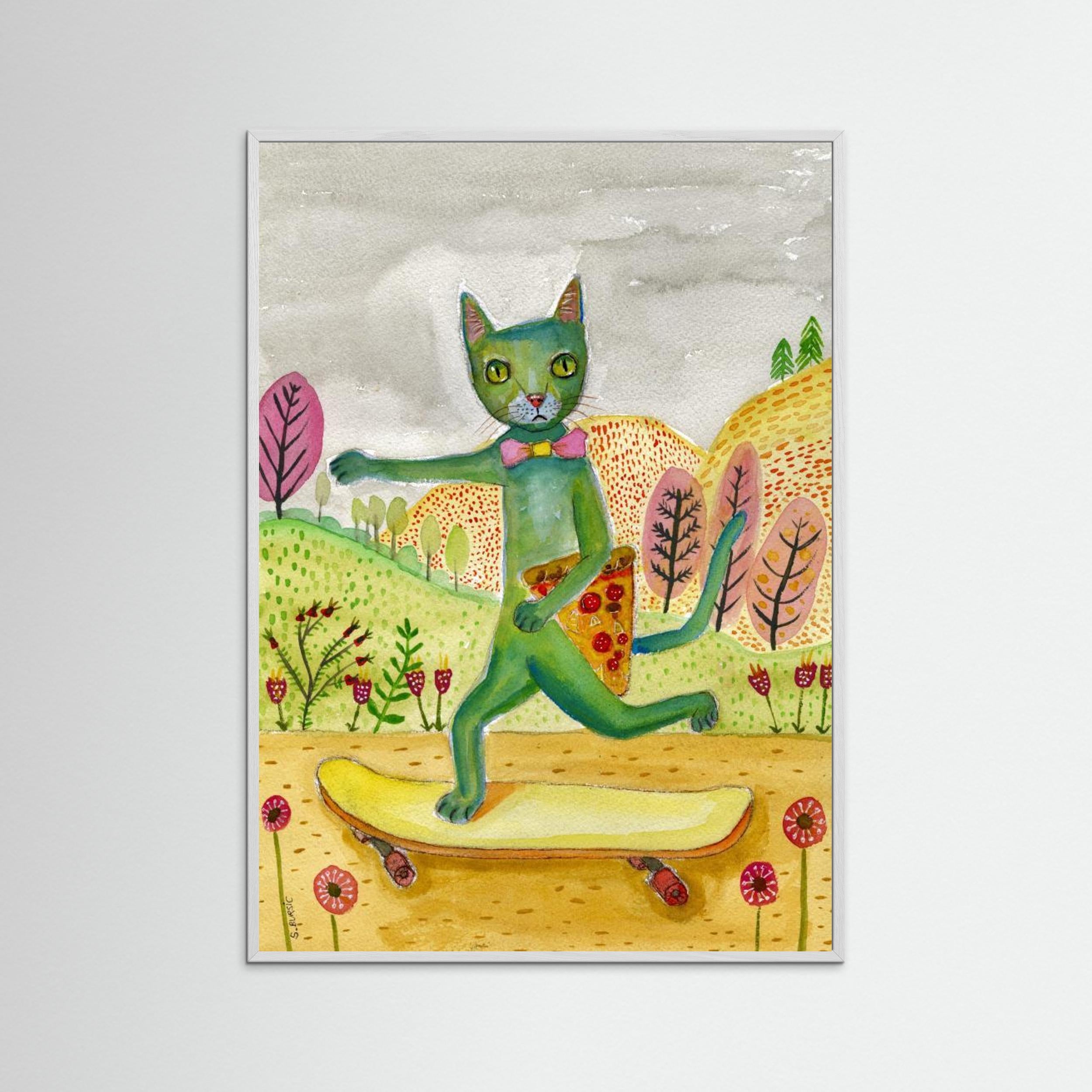 Pizza Cat by Sharyn Bursic