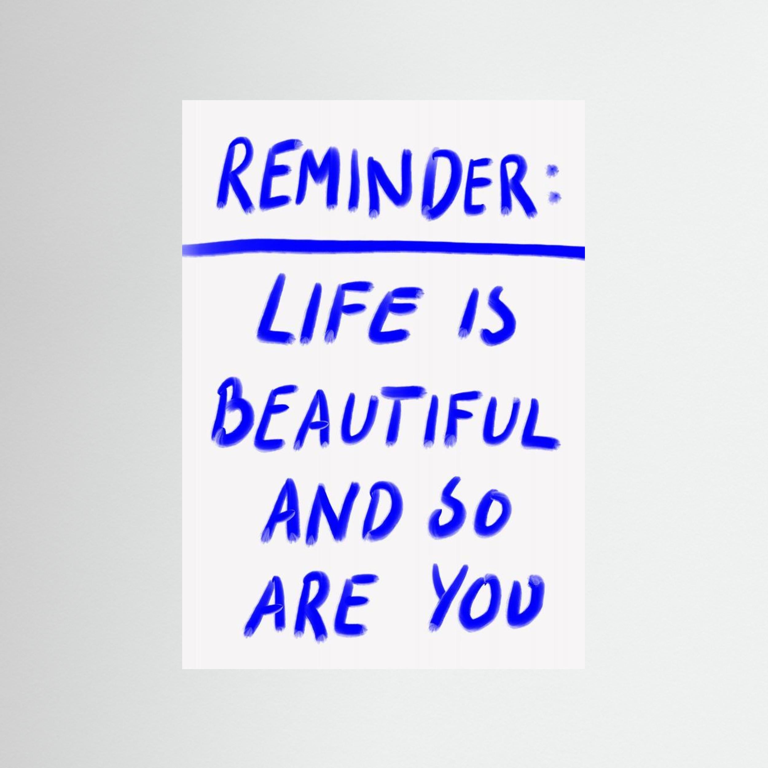 Reminder by Athene Fritsch
