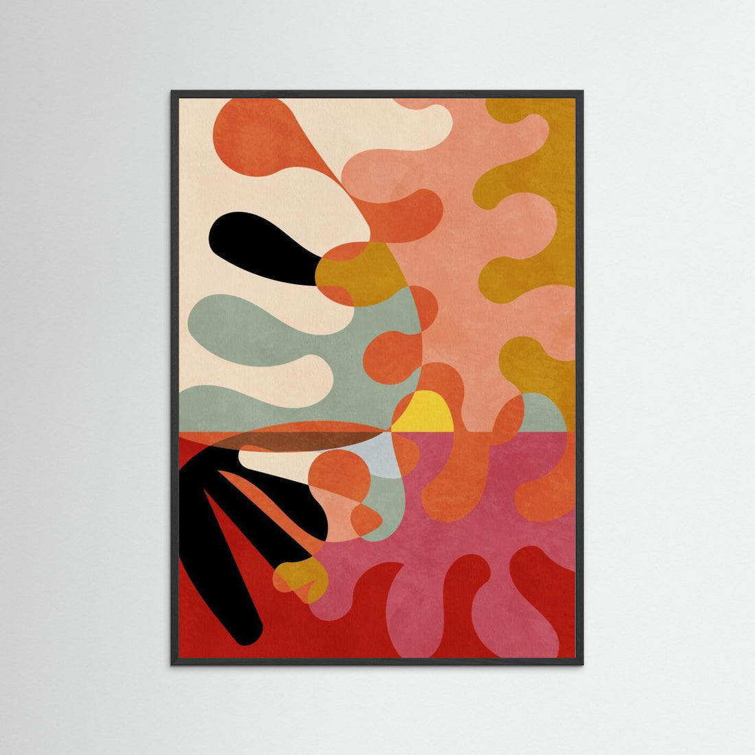 Warm Colors Bauhaus Geometry5 by Ana Rut Bre