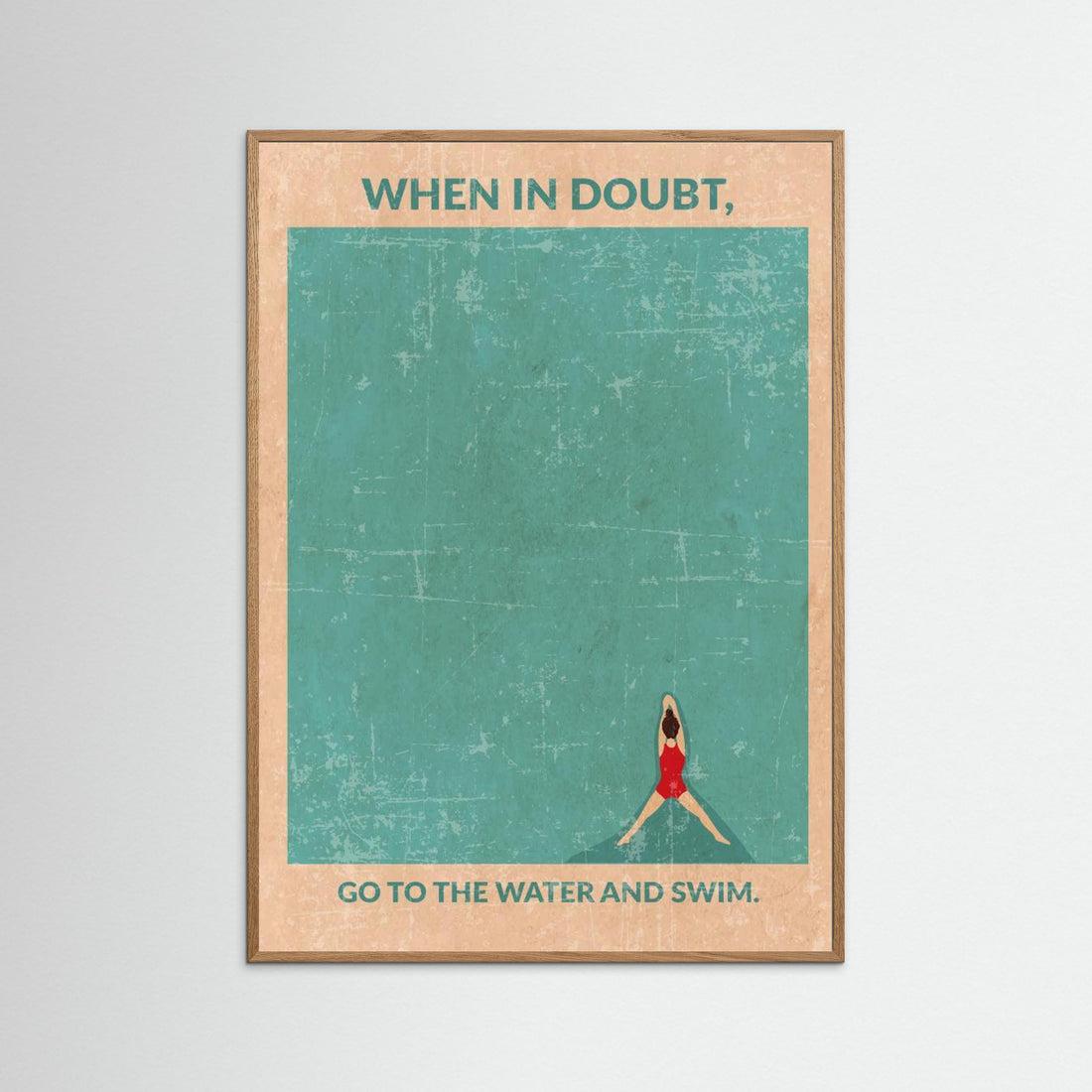 Open Water Standard Wall Art by Wall Chart Art Studio