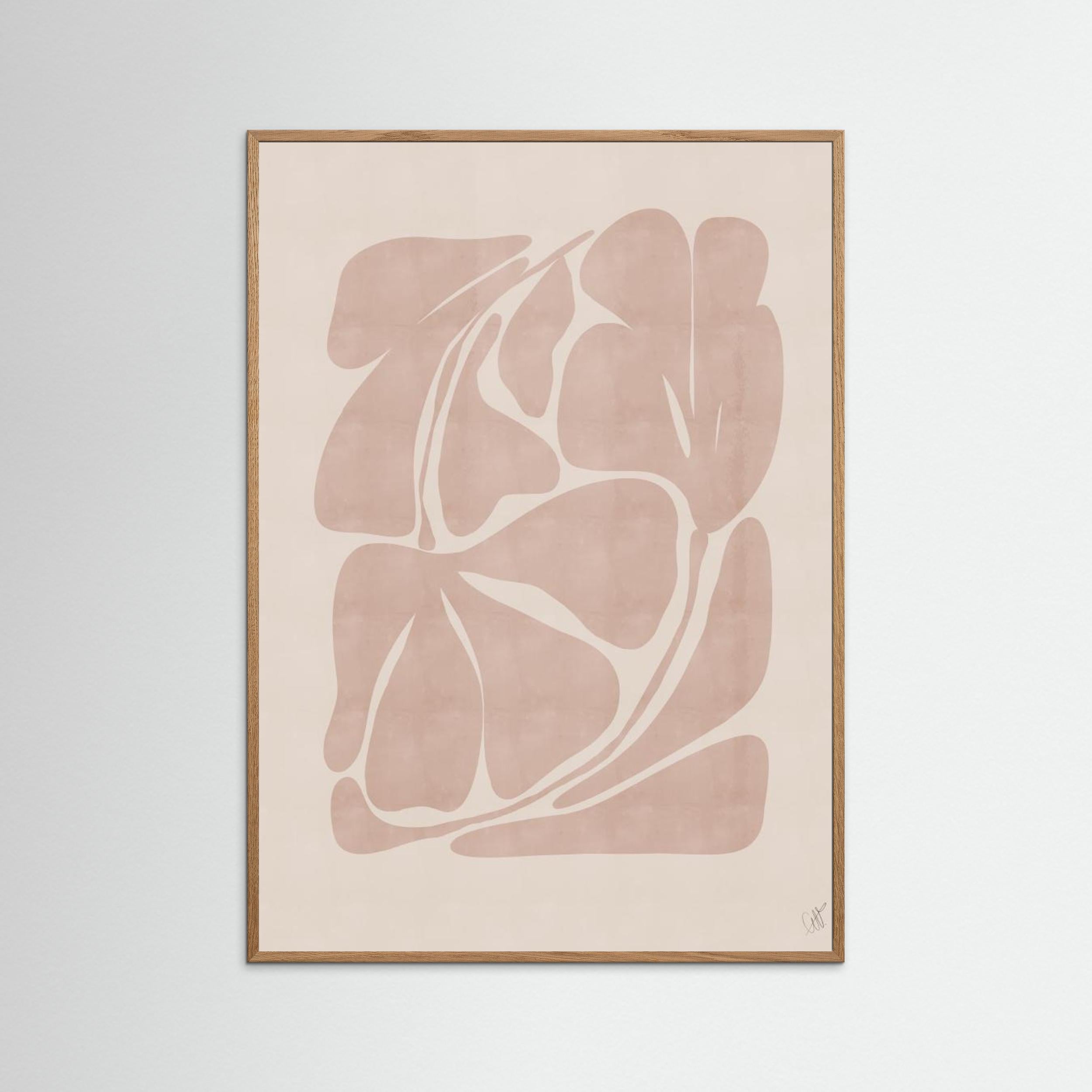 Beige Abstract Shapes by Anne Marie Volfova