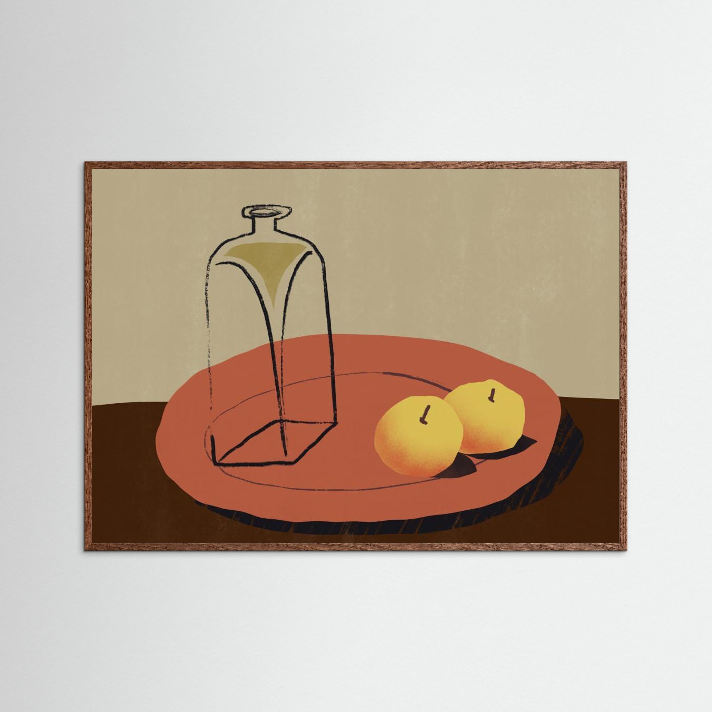 Jar and apple by Little Dean