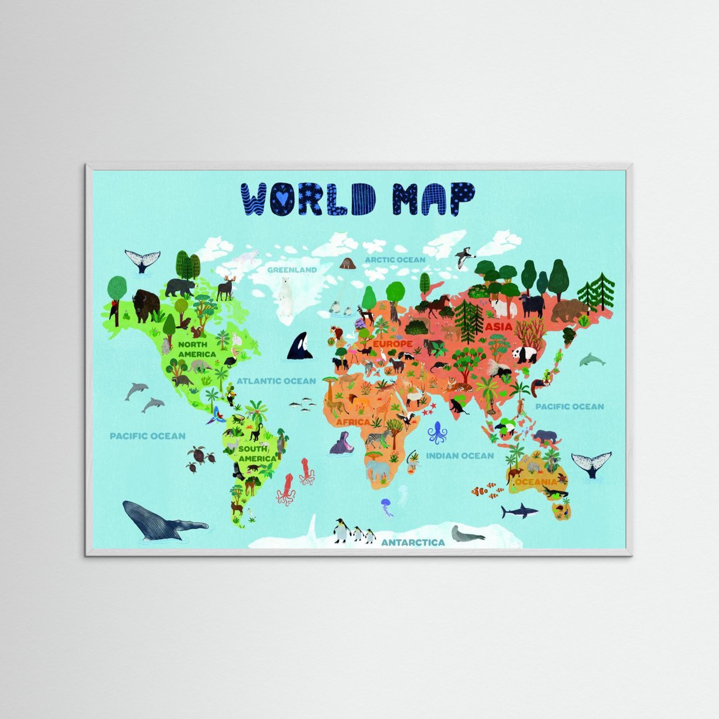 World map for kids by Jota De Jai