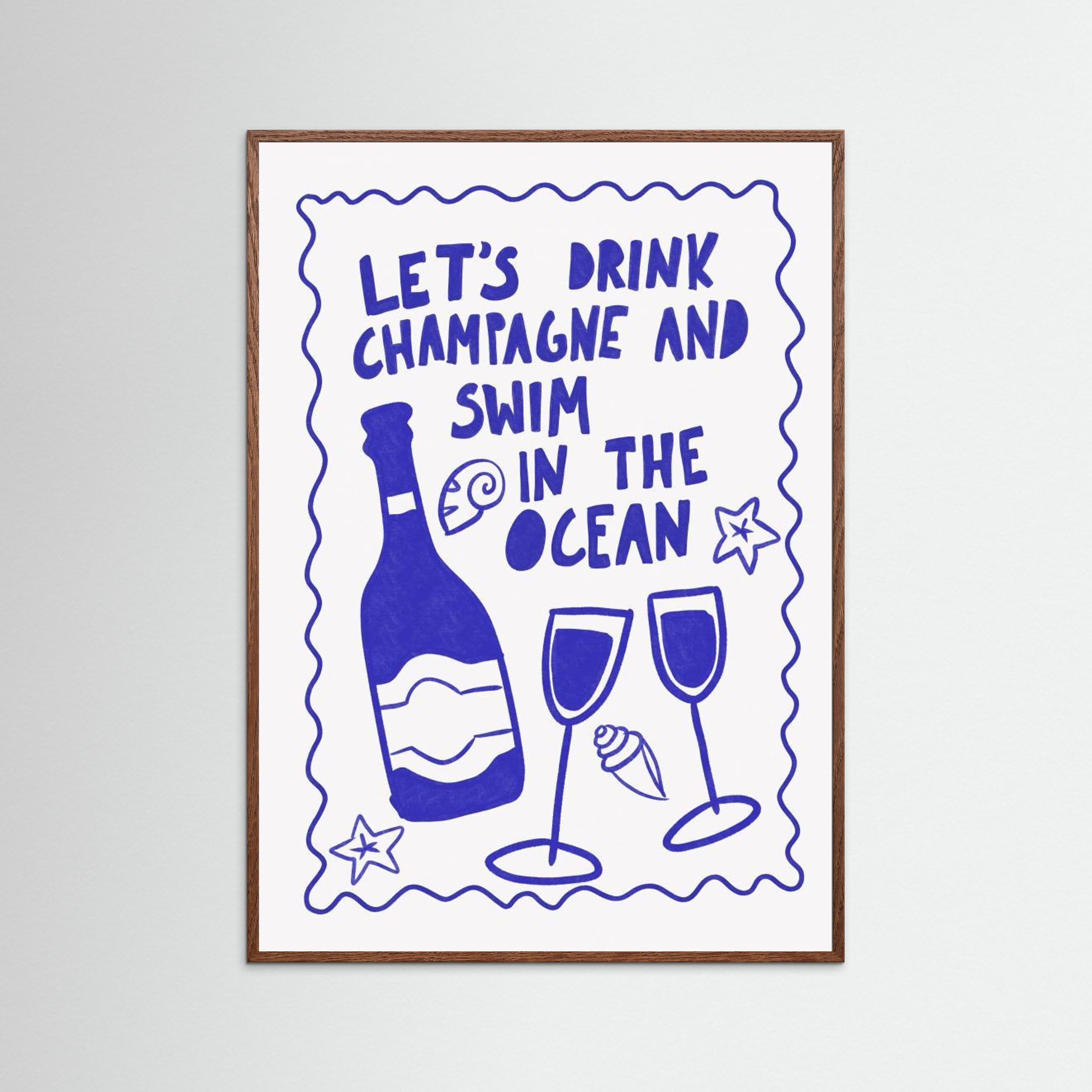 Champagne by the ocean by Athene Fritsch