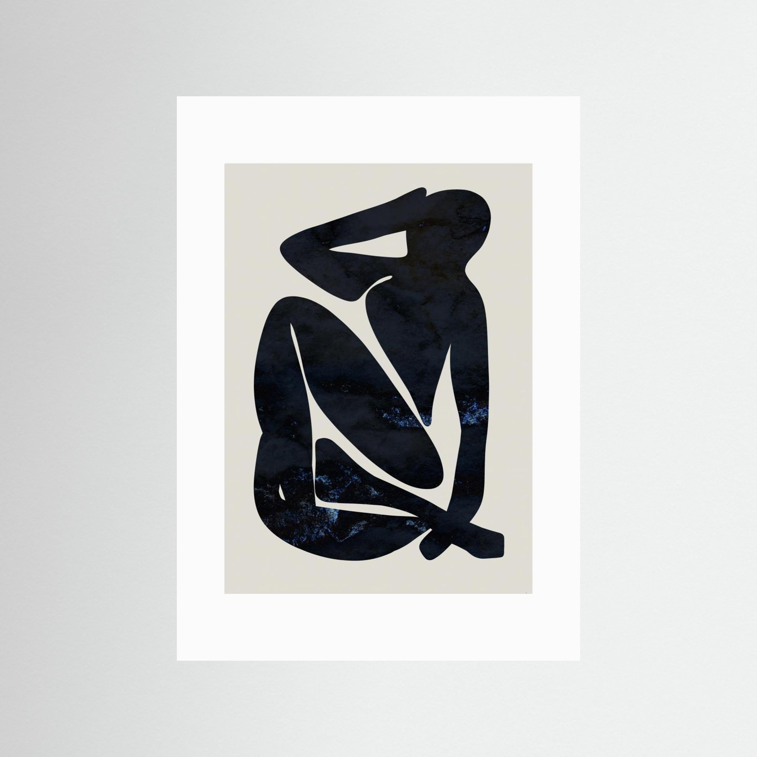 Dark Blue Woman by Anne Marie Volfova