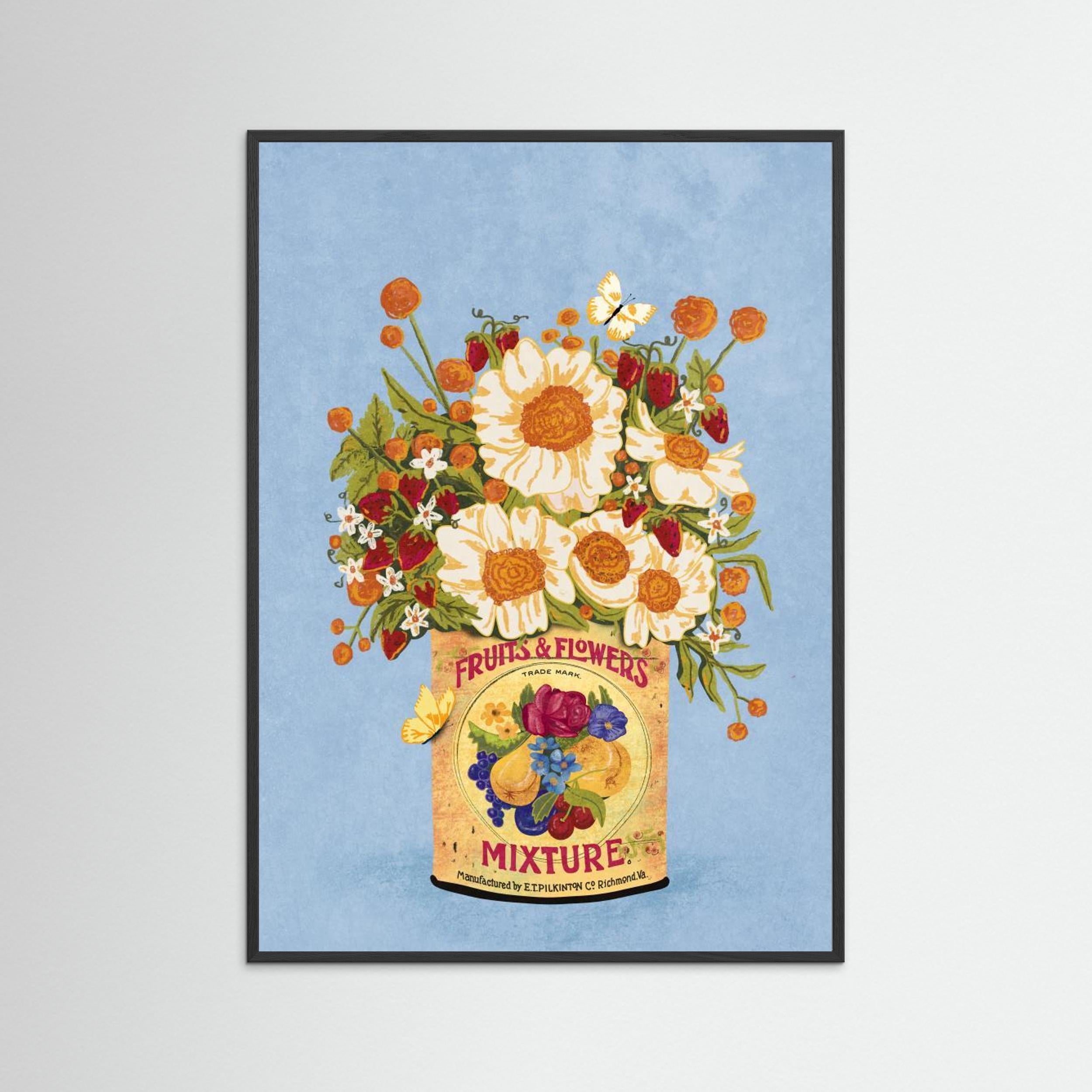 Flowers In a Vintage Tea Can by Raissa Oltmanns