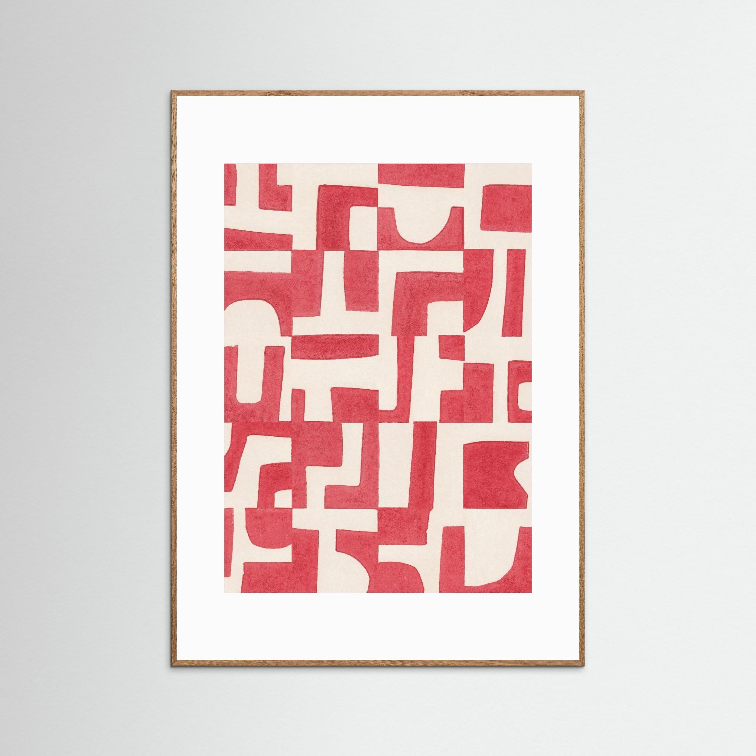 Red Puzzle by Alisa Galitsyna - Fine Art Paper Print - dreamtprint.art - 14 x 21 cm / 5 x 8″ (A5)