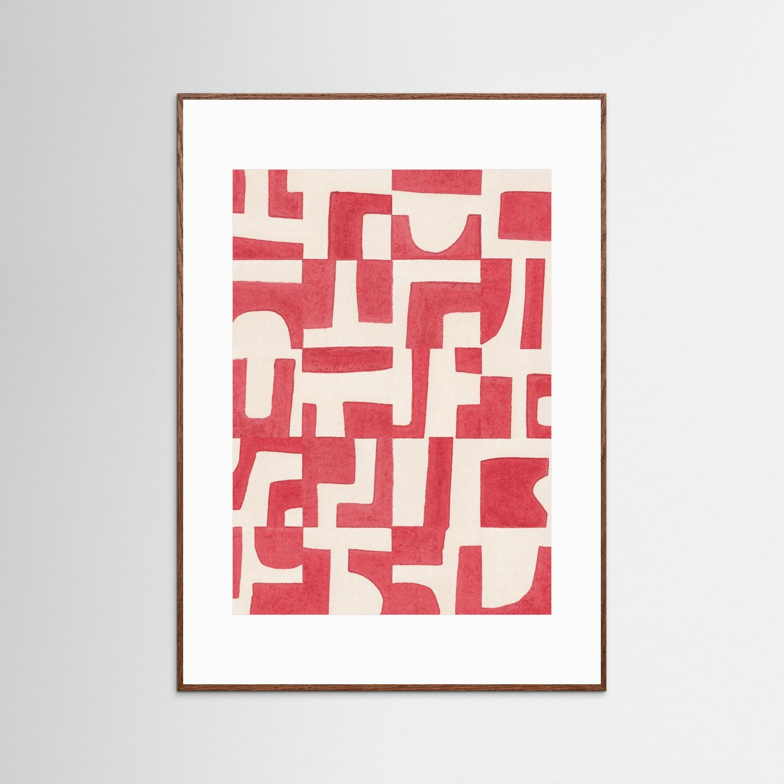 Red Puzzle by Alisa Galitsyna - Fine Art Paper Print - dreamtprint.art - 14 x 21 cm / 5 x 8″ (A5)