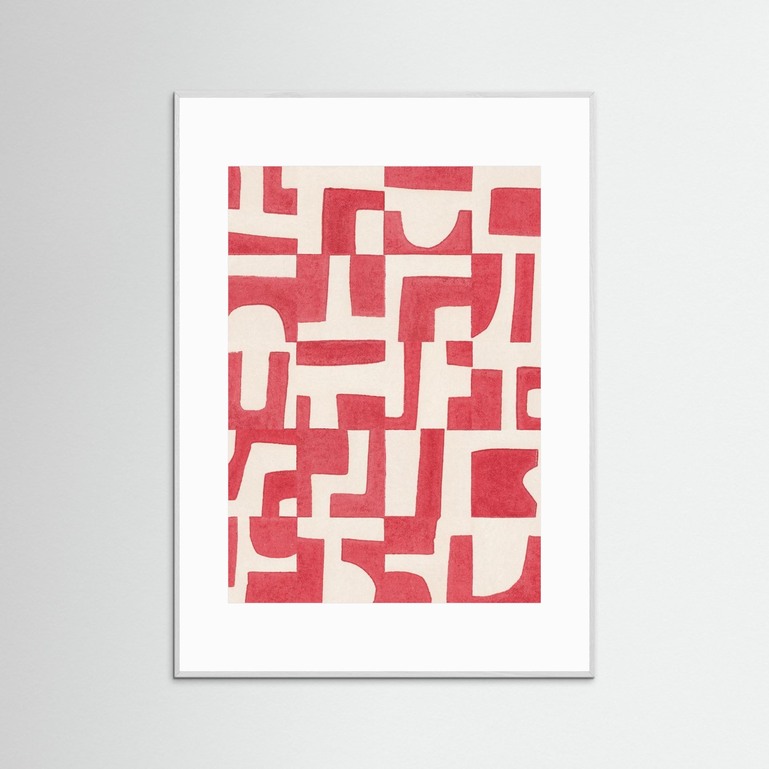 Red Puzzle by Alisa Galitsyna - Fine Art Paper Print - dreamtprint.art - 14 x 21 cm / 5 x 8″ (A5)