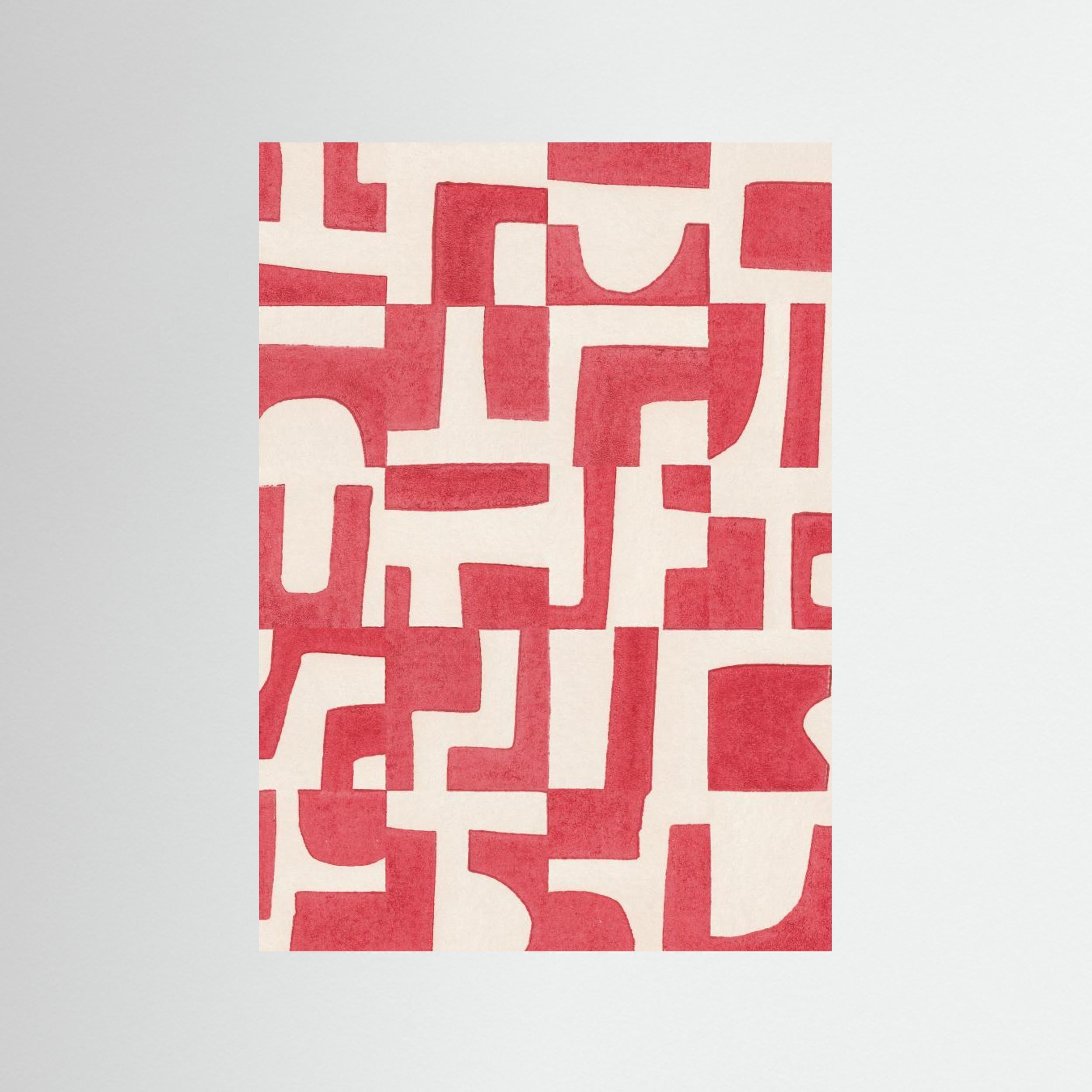 Red Puzzle by Alisa Galitsyna - Fine Art Paper Print - dreamtprint.art - 14 x 21 cm / 5 x 8″ (A5)