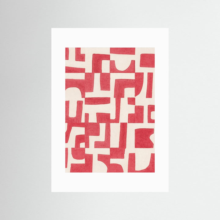 Red Puzzle by Alisa Galitsyna - Fine Art Paper Print - dreamtprint.art - 14 x 21 cm / 5 x 8″ (A5)