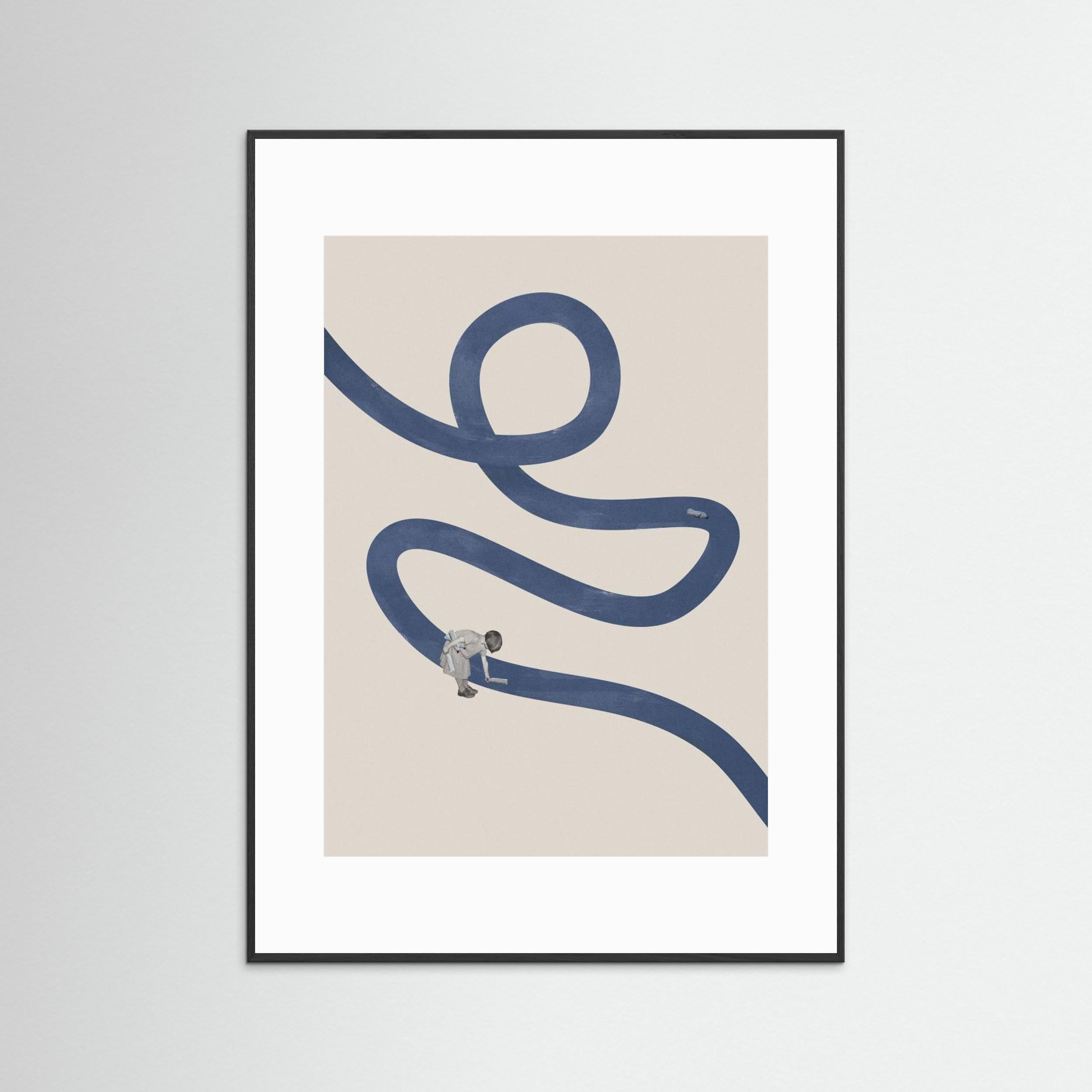 River cleanse by Maarten Léon - Fine Art Paper Print - dreamtprint.art - 14 x 21 cm / 5 x 8″ (A5)