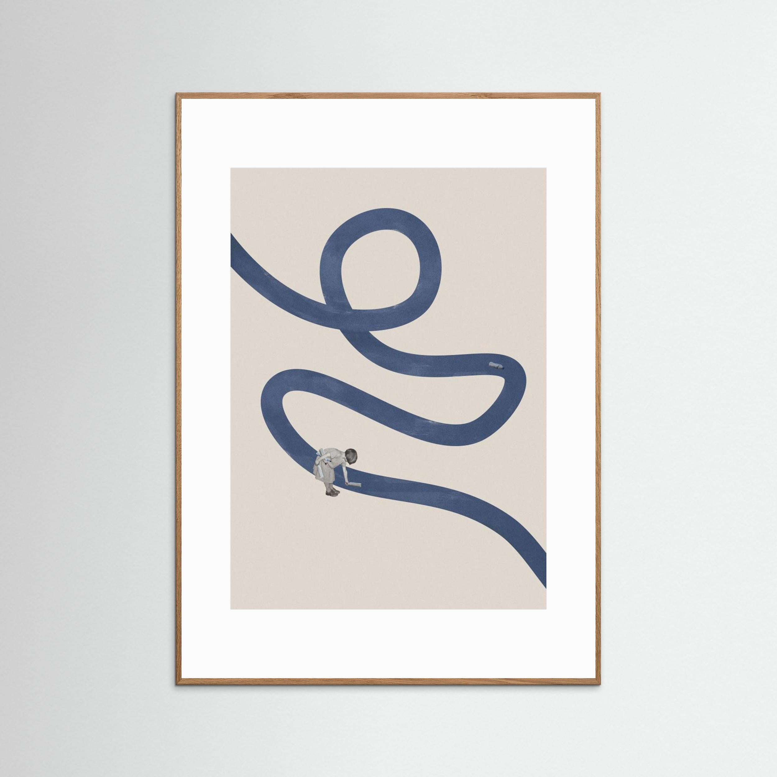 River cleanse by Maarten Léon - Fine Art Paper Print - dreamtprint.art - 14 x 21 cm / 5 x 8″ (A5)