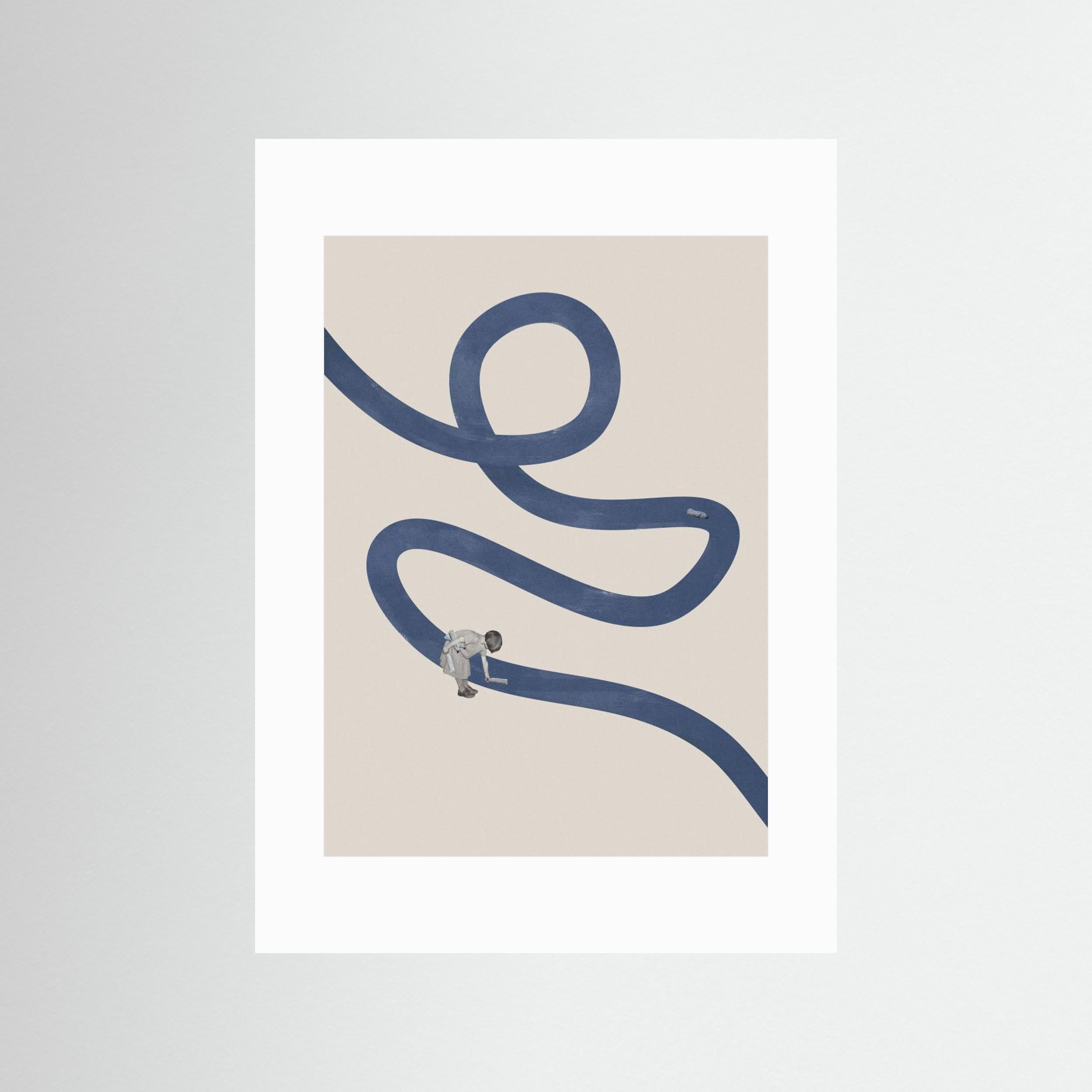 River cleanse by Maarten Léon - Fine Art Paper Print - dreamtprint.art - 14 x 21 cm / 5 x 8″ (A5)