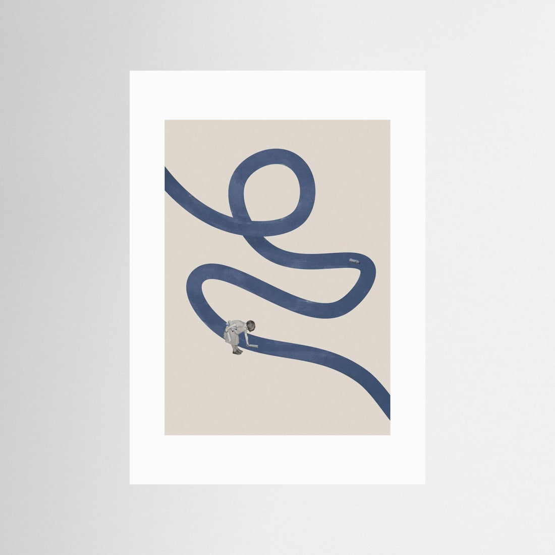 River cleanse by Maarten Léon - Fine Art Paper Print - dreamtprint.art - 14 x 21 cm / 5 x 8″ (A5)