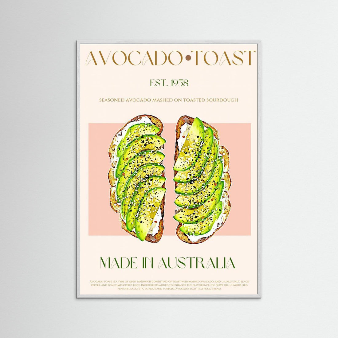 23ratioavocadotoastprint by Nazma Khokhar