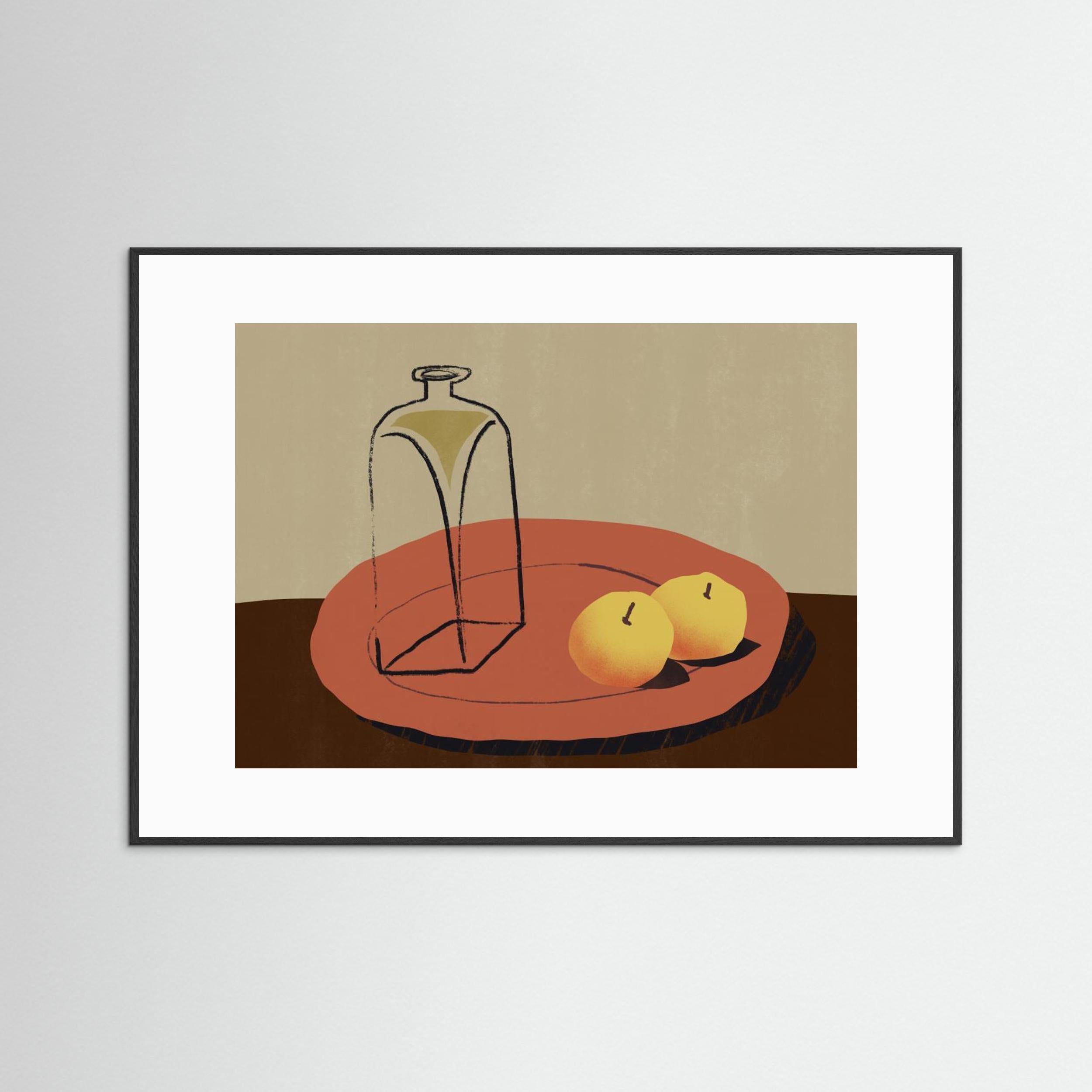 Jar and apple by Little Dean