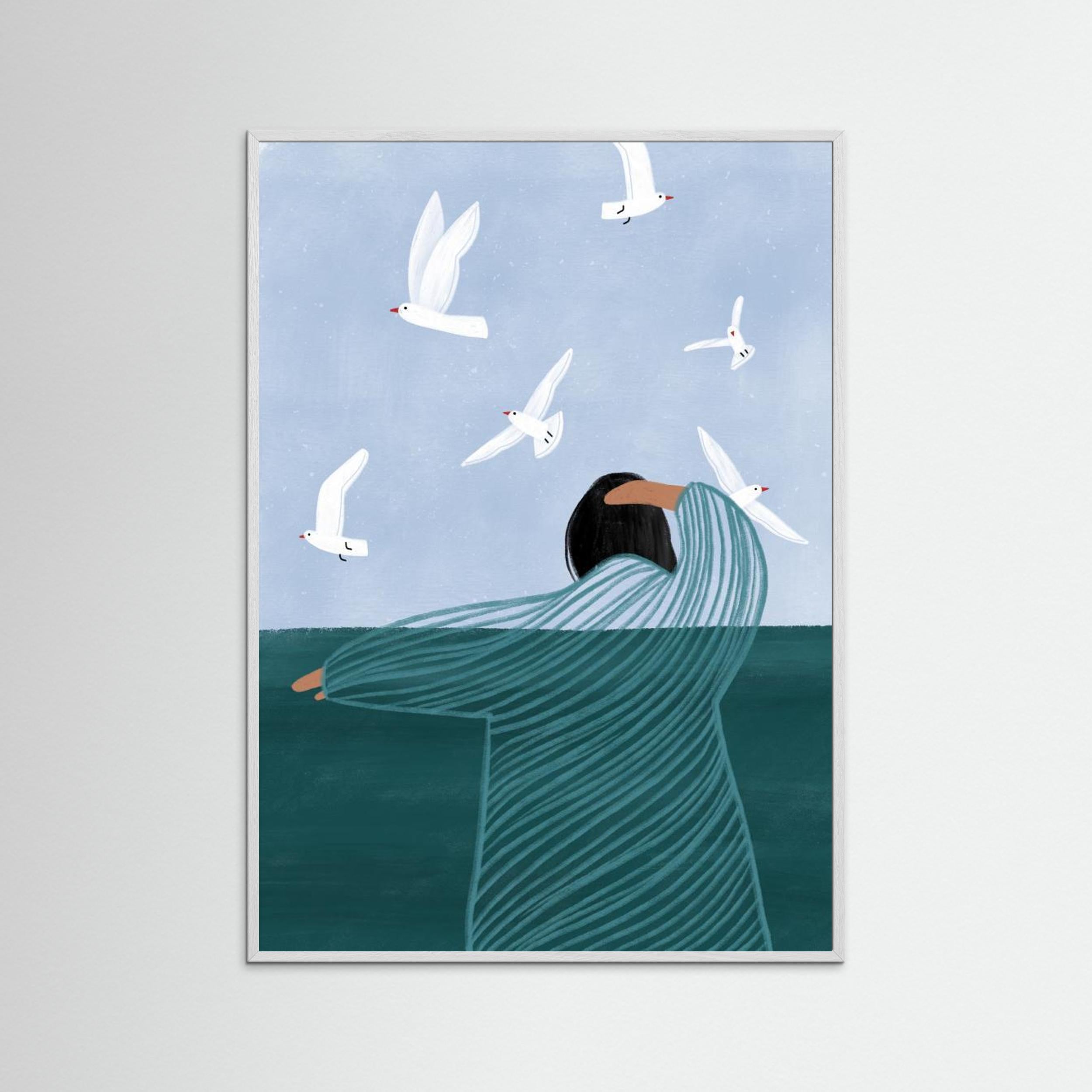 Seaside by Bea Müller - Fine Art Paper Print - dreamtprint.art - 14 x 21 cm / 5 x 8″ (A5)