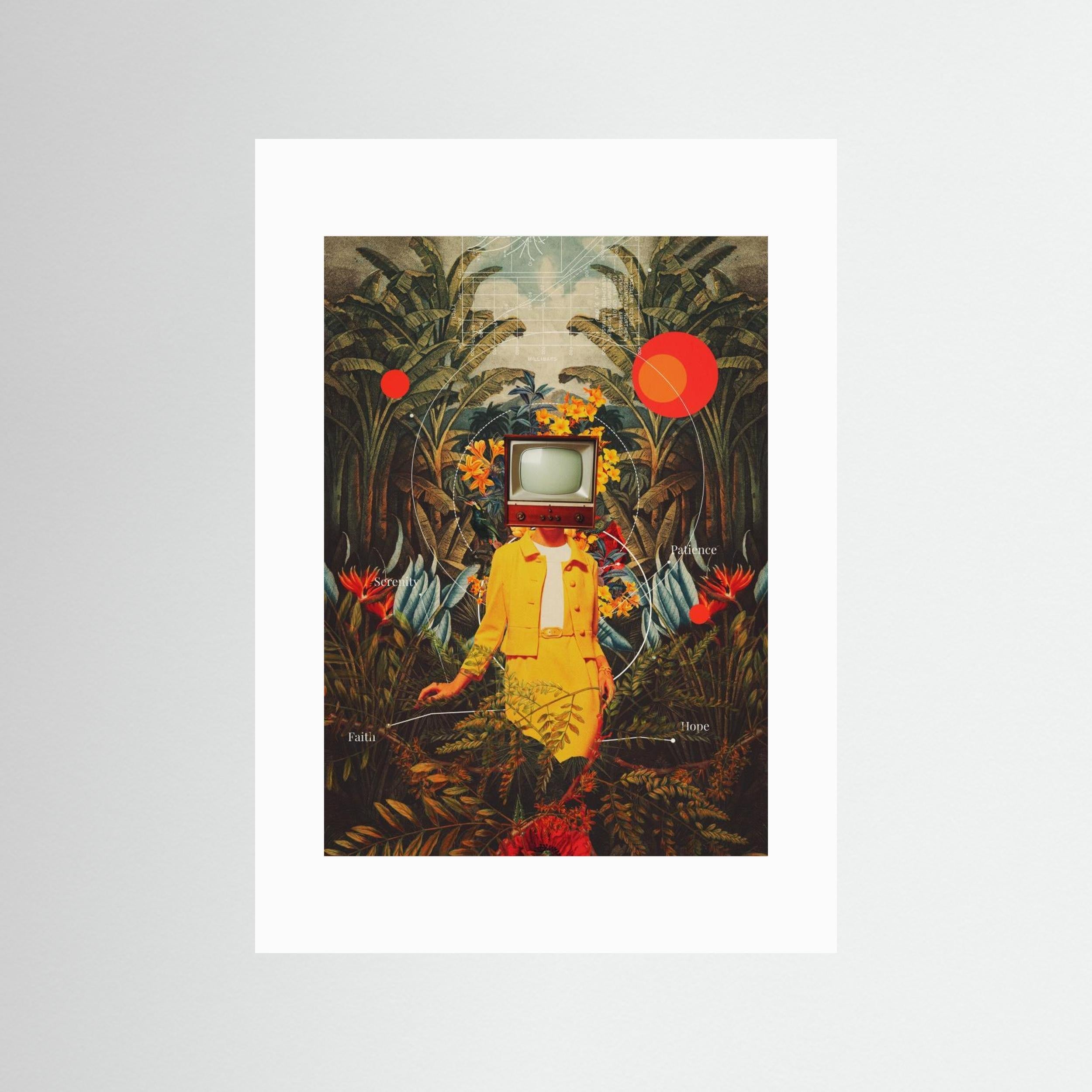 She Came From the Wilderness by Frank Moth - Fine Art Paper Print - dreamtprint.art - 14 x 21 cm / 5 x 8″ (A5)