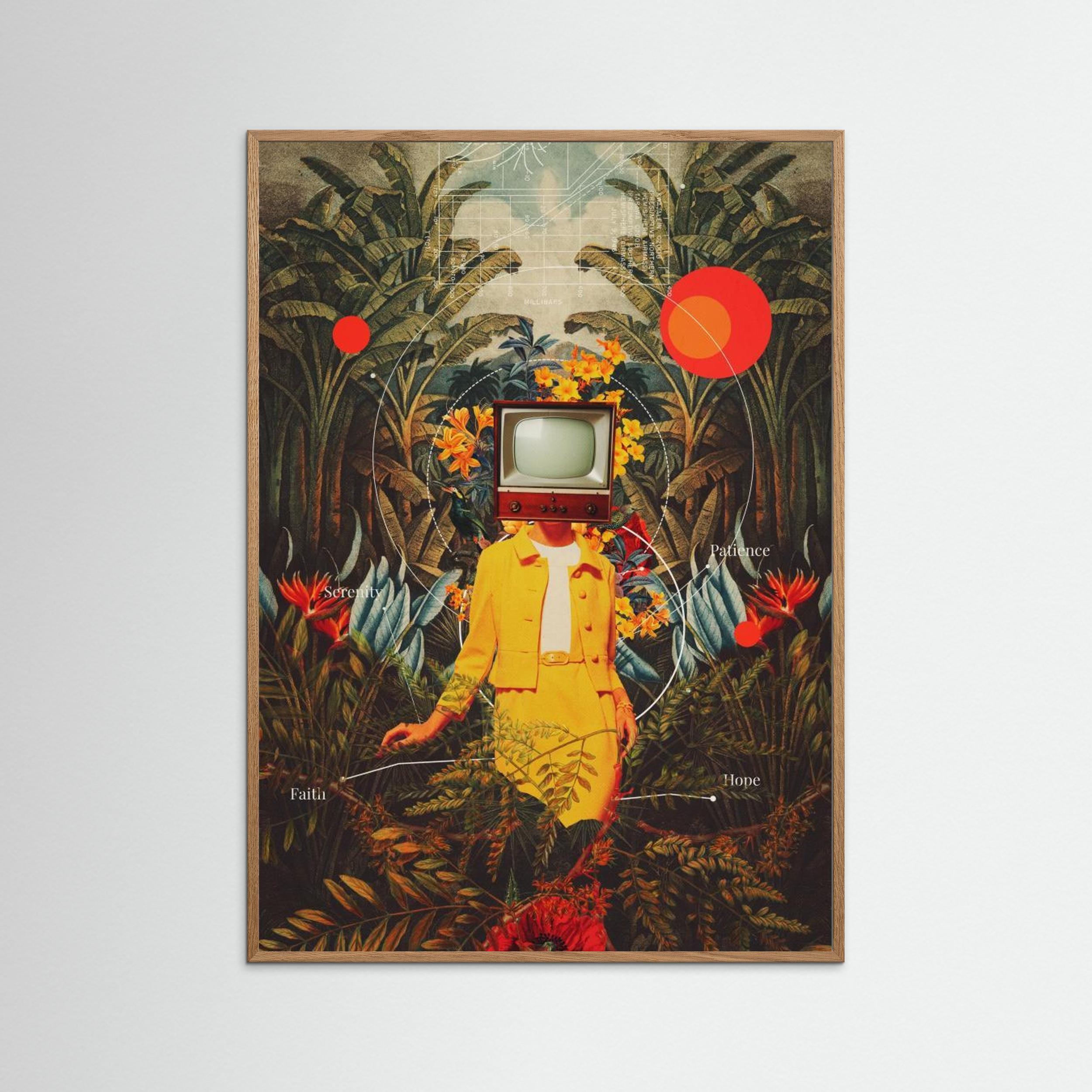 She Came From the Wilderness by Frank Moth - Fine Art Paper Print - dreamtprint.art - 14 x 21 cm / 5 x 8″ (A5)