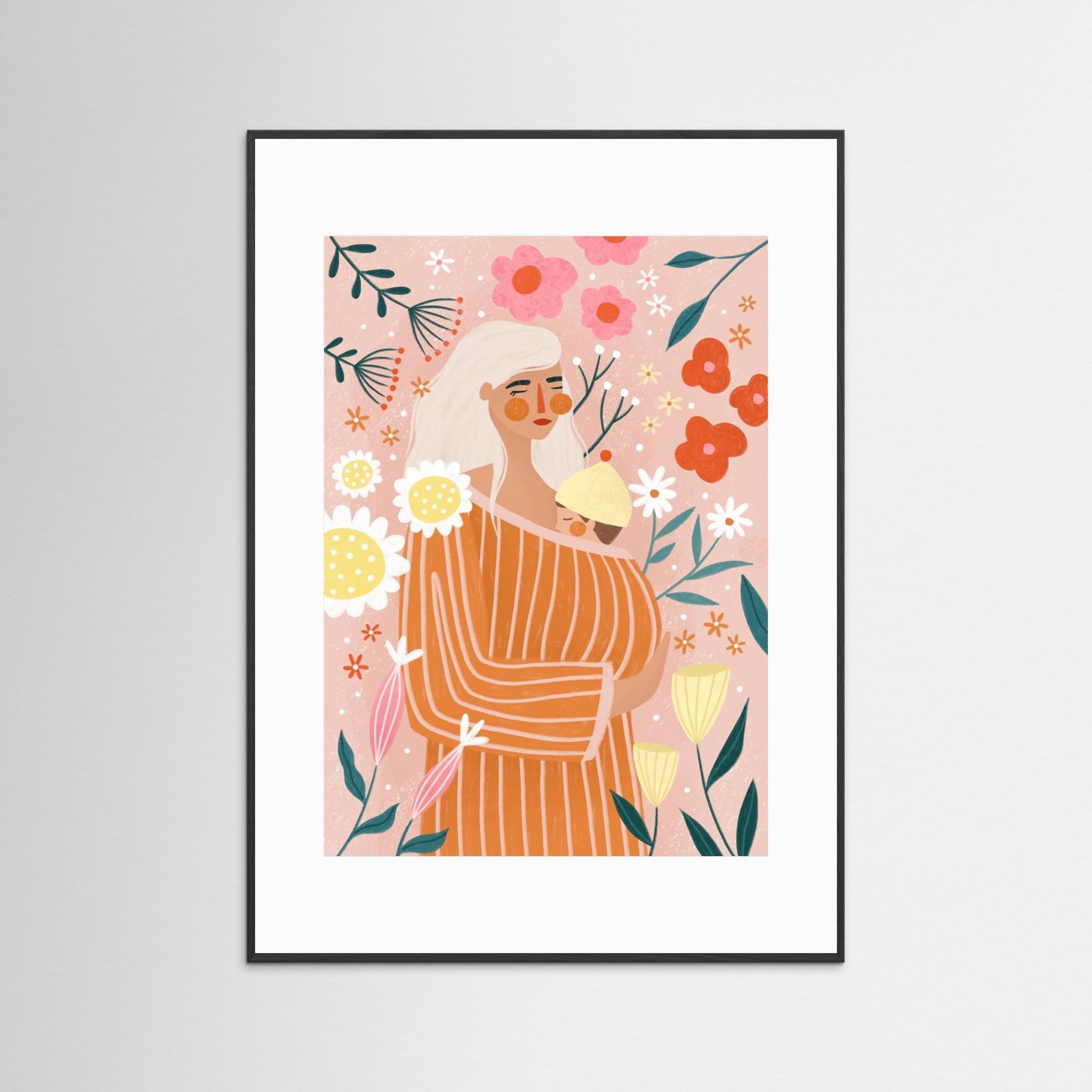 Spring Mum by Bea Müller - Fine Art Paper Print - dreamtprint.art - 14 x 21 cm / 5 x 8″ (A5)