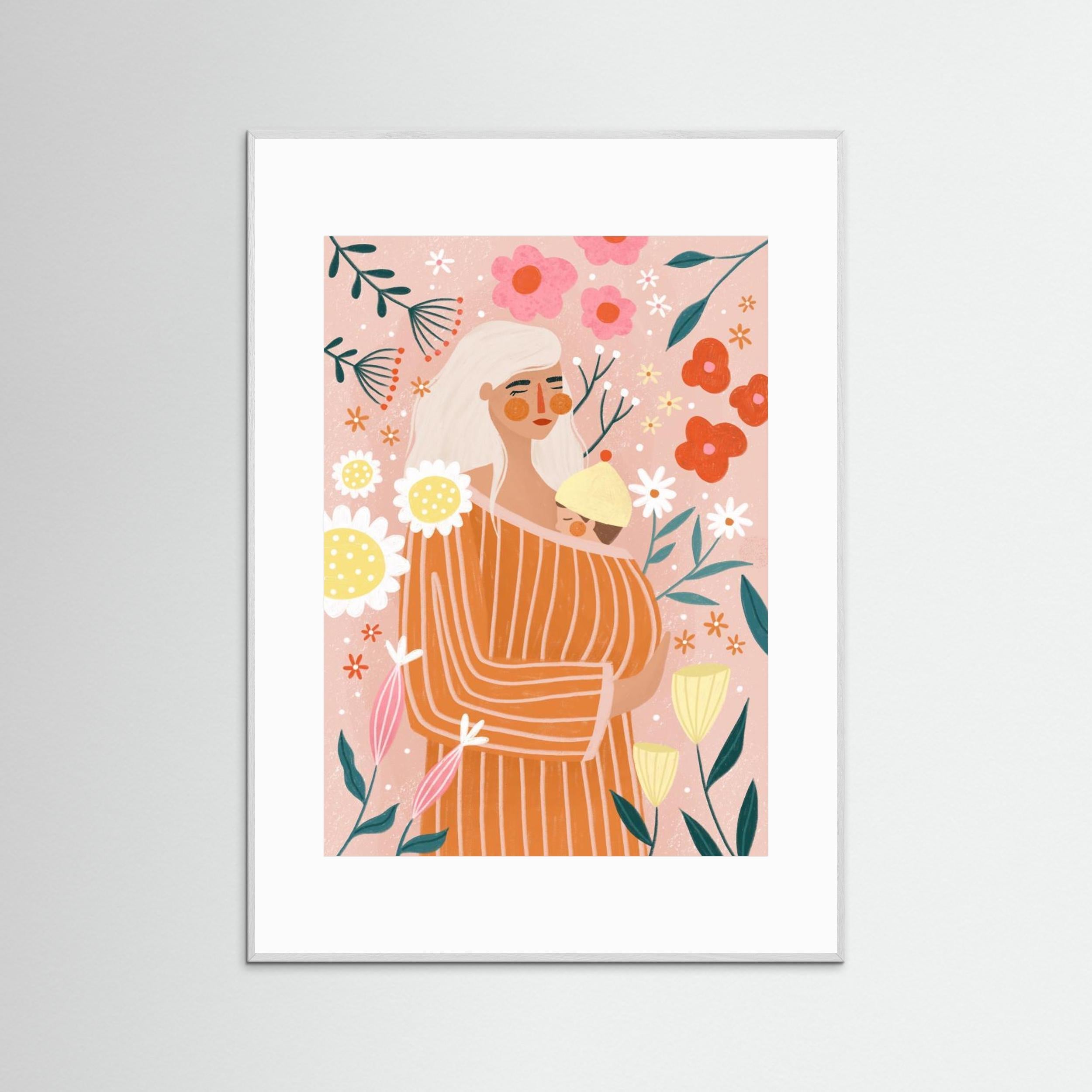 Spring Mum by Bea Müller - Fine Art Paper Print - dreamtprint.art - 14 x 21 cm / 5 x 8″ (A5)