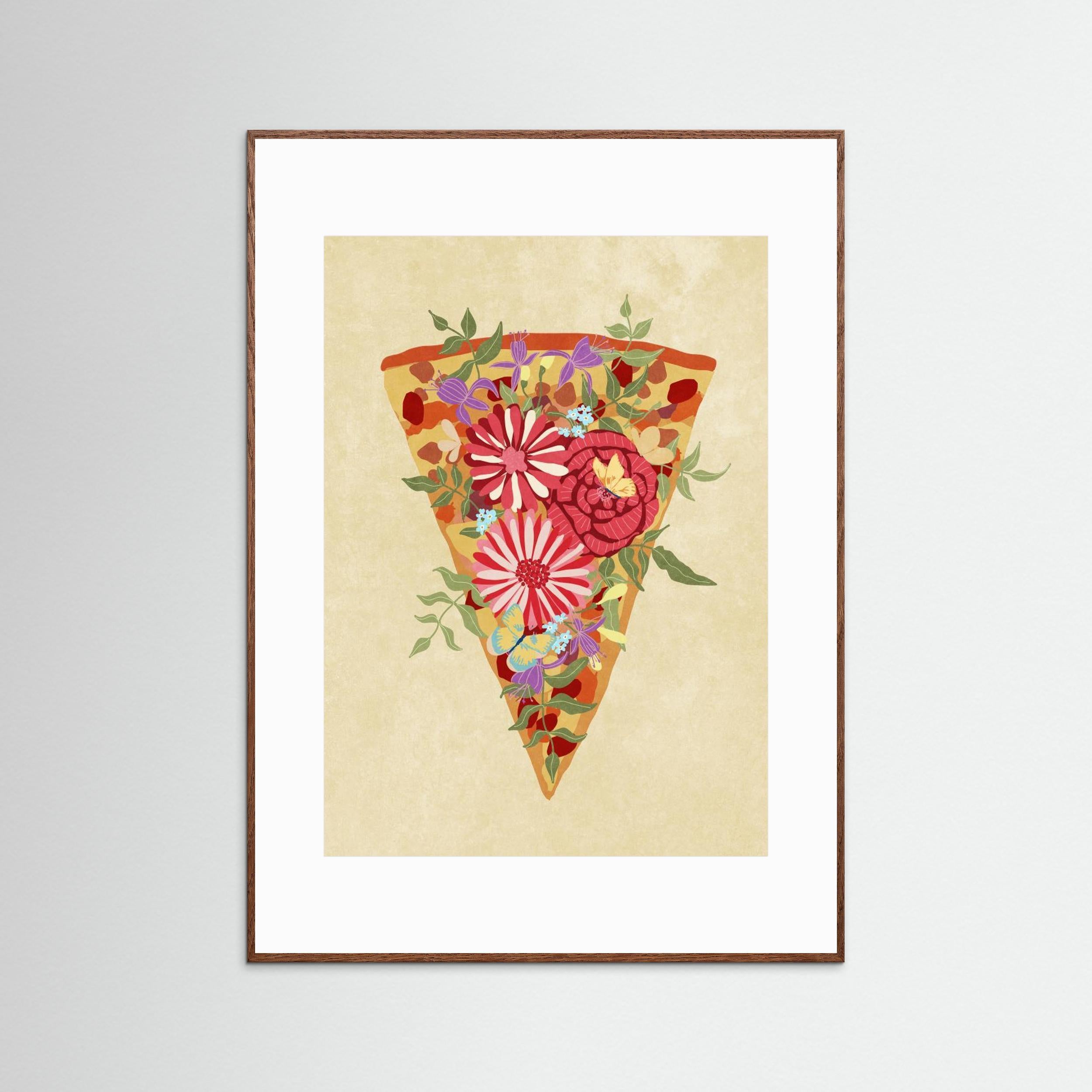 Slice of flower pizza by Raissa Oltmanns